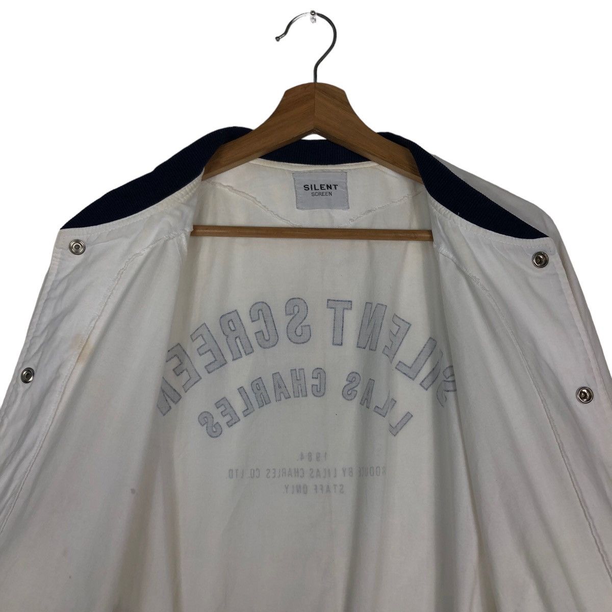 Hysteric Glamour 🔥Vtg Bomber Jacket Silent Screen Big Logo Spell Out Size US M / EU 48-50 / 2 - 14 Thumbnail