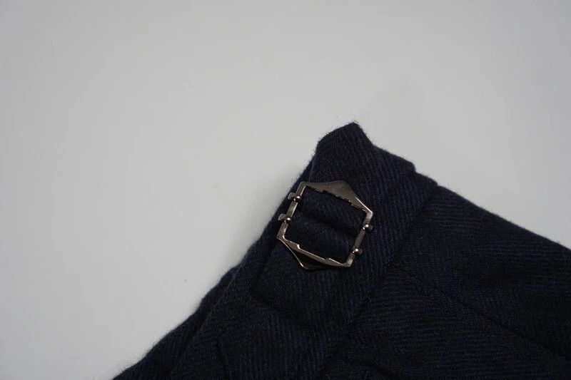 Suitsupply Men Suitsupply Ames Pleat SA Trousers Flannel Navy UK/US46S Size 46S - 3 Thumbnail