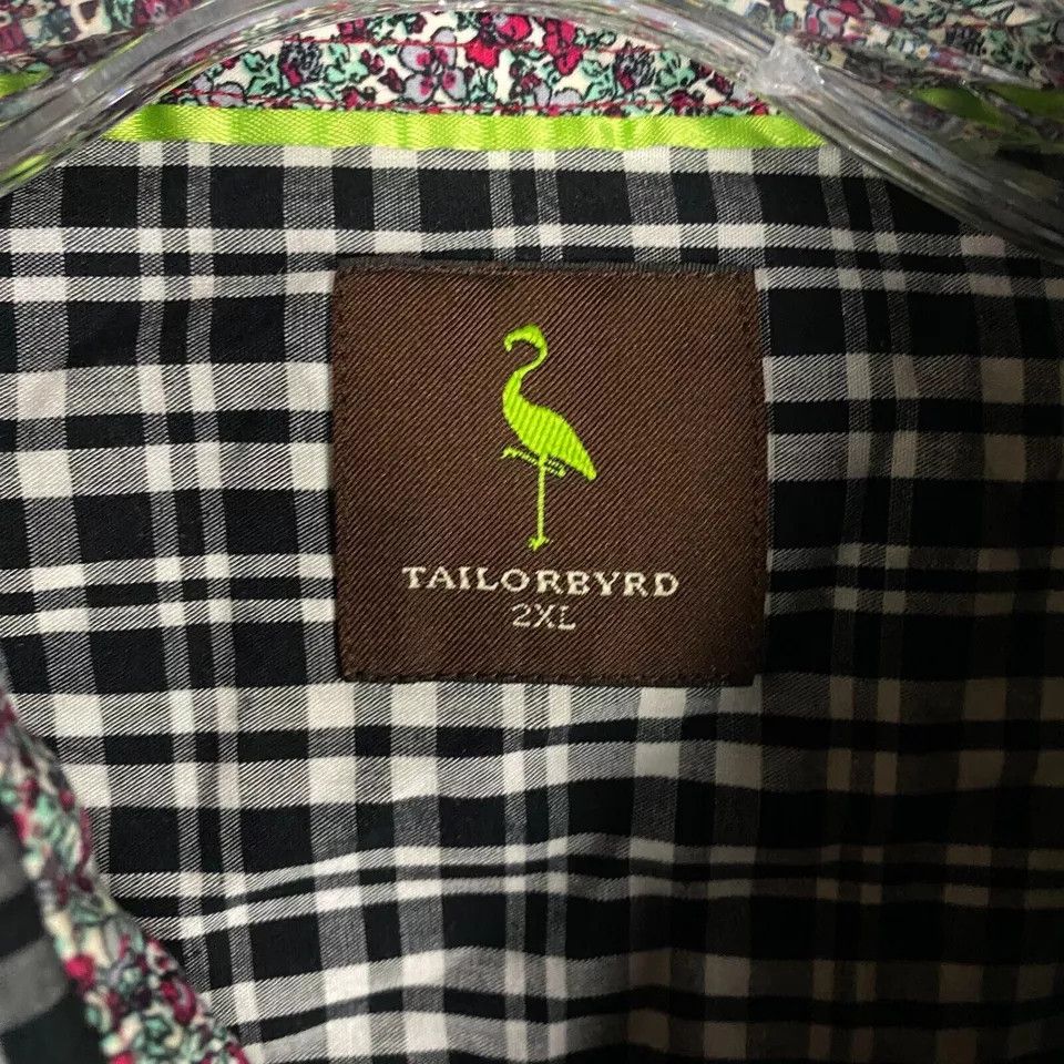 Tailorbyrd Tailorbyrd Button Up Shirt Men's 2XL Long Sleeve Plaid Size US XXL / EU 58 / 5 - 2 Thumbnail