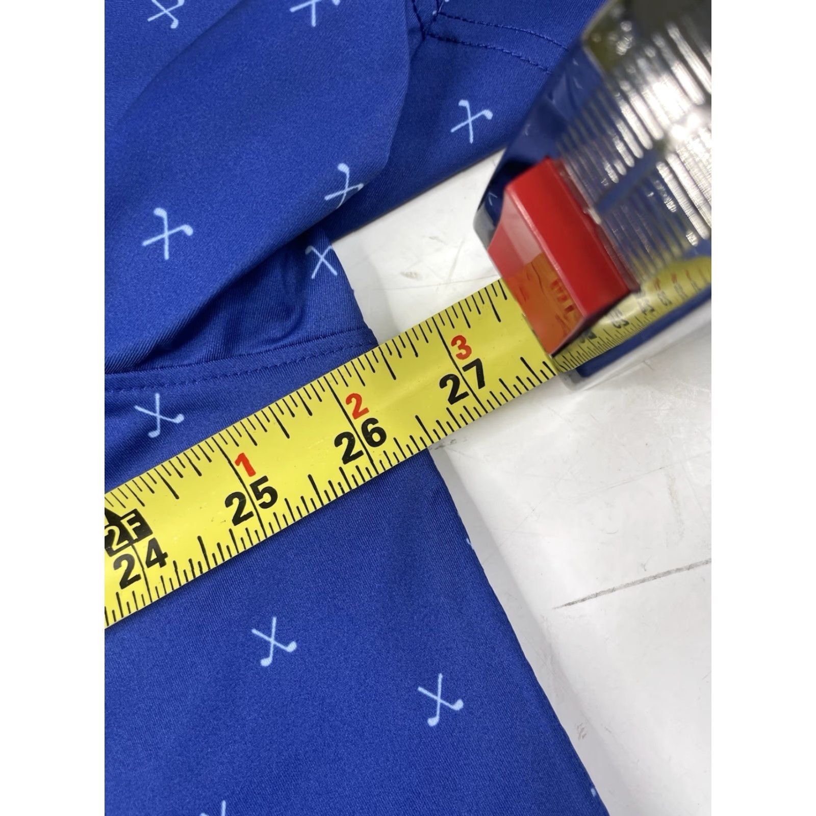 Vintage Donald Ross Polo Shirt XXL AOP Geometric Performance Blue Golf Sport Mens Size US XXL / EU 58 / 5 - 6 Thumbnail