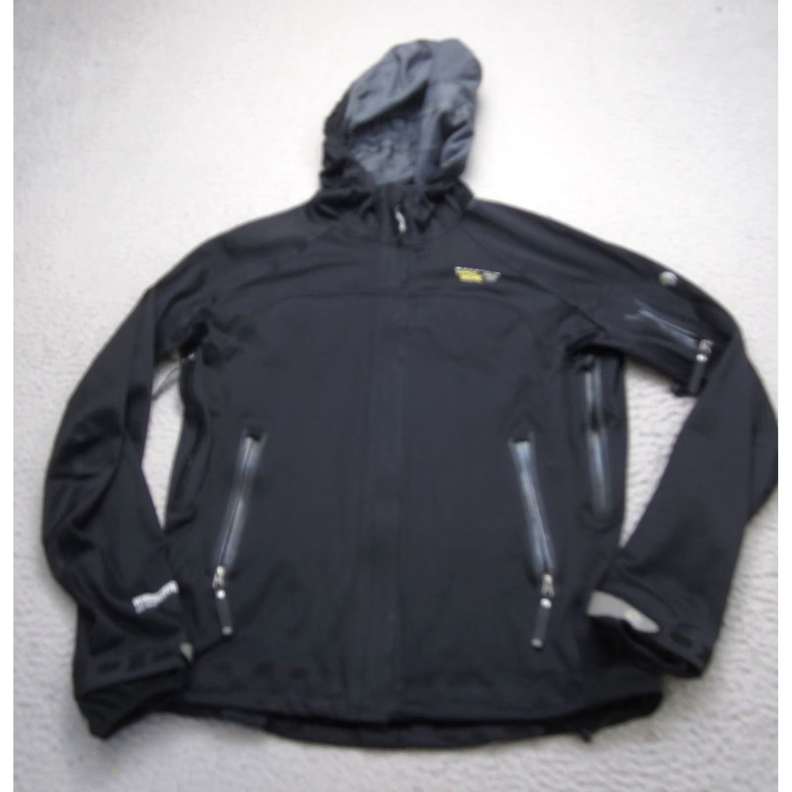 Mountain Hardwear VINTAGE Mountain Hardwear Jacket Womens M Black Windstopper Soft Shell Hooded Windbreaker Size M / US 6-8 / IT 42-44 - 2 Thumbnail