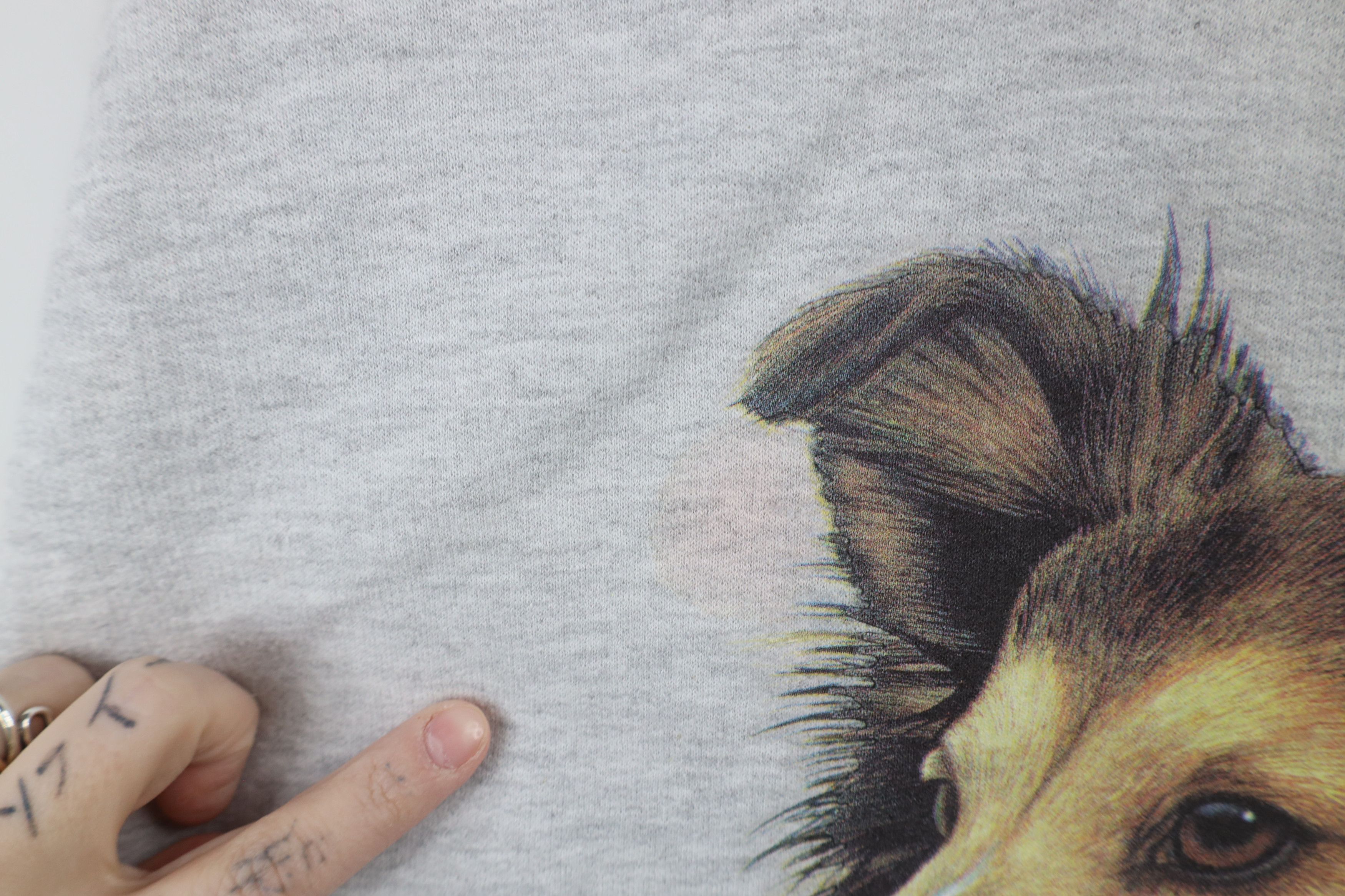 Vintage Vintage 90s Shetland Sheepdog Crewneck Sweatshirt Gray Size US L / EU 52-54 / 3 - 6 Thumbnail