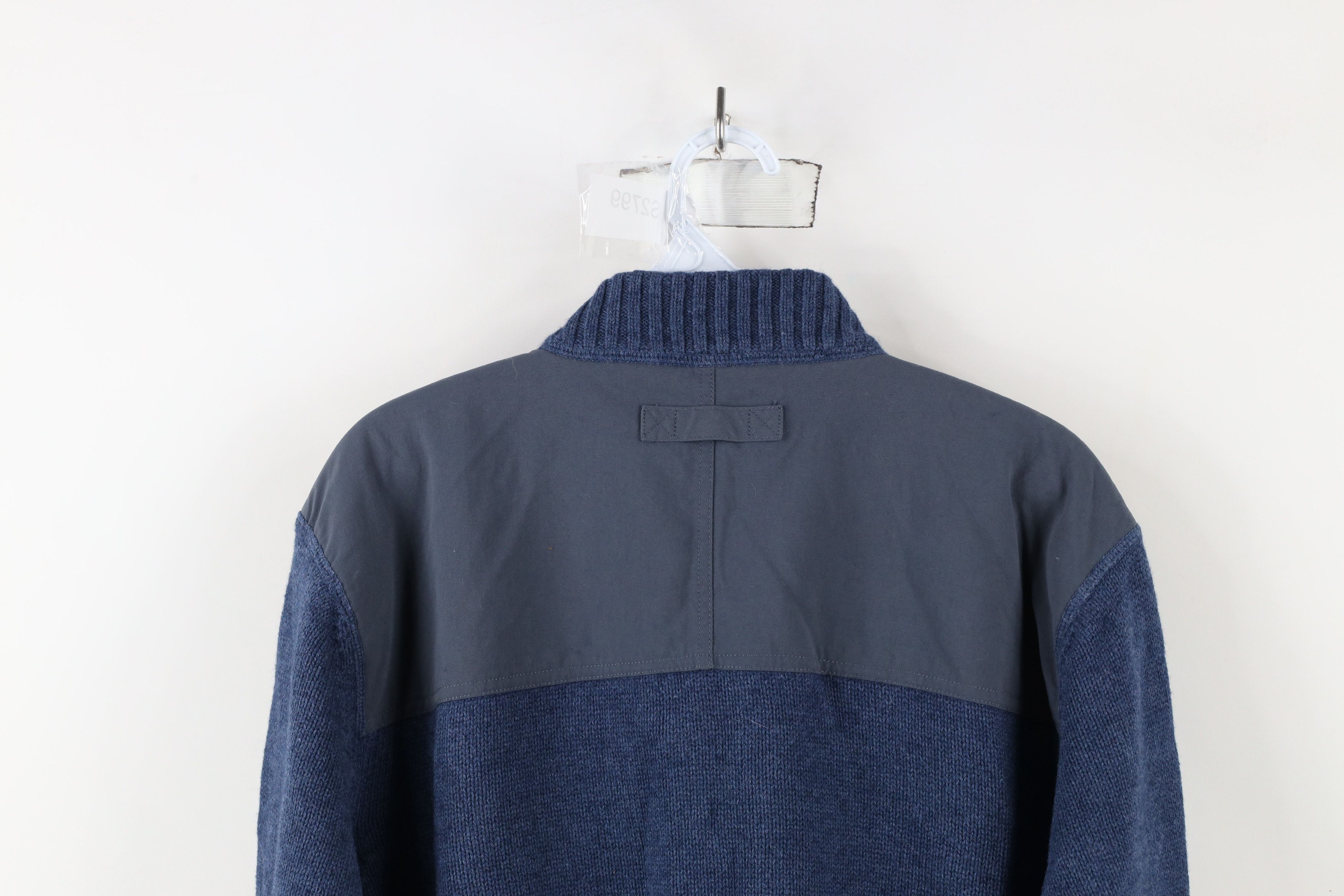 Duluth Trading Company × Vintage Duluth Trading Co Blend Knit Half Zip Commando Sweater Blue Size US L / EU 52-54 / 3 - 13 Thumbnail