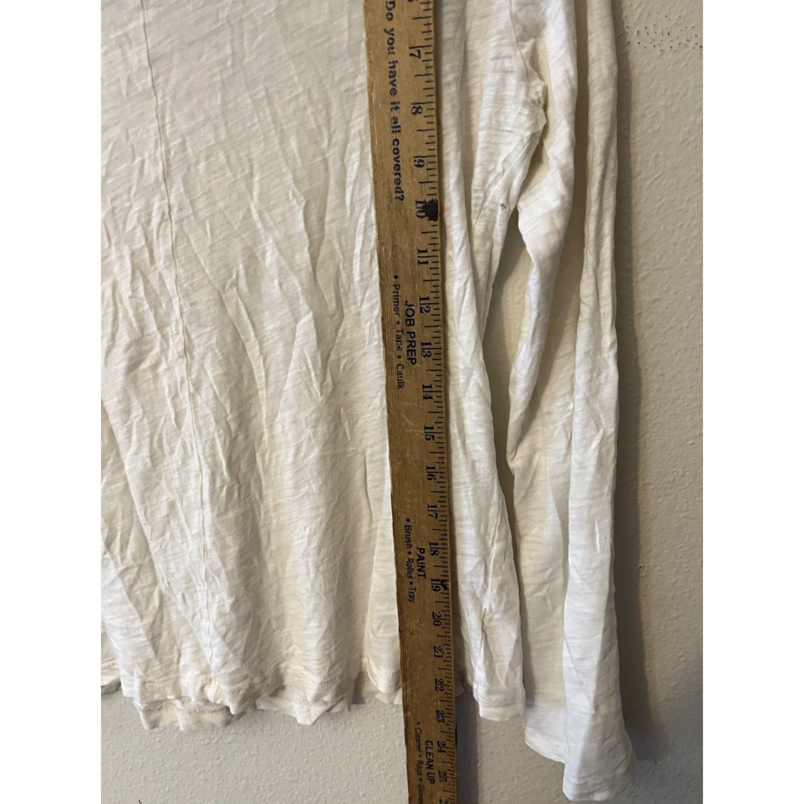 Loft VINTAGE LOFT Women's Sleepwear Pajama Top Long Sleeve Knit Size M White Size M / US 6-8 / IT 42-44 - 4 Thumbnail