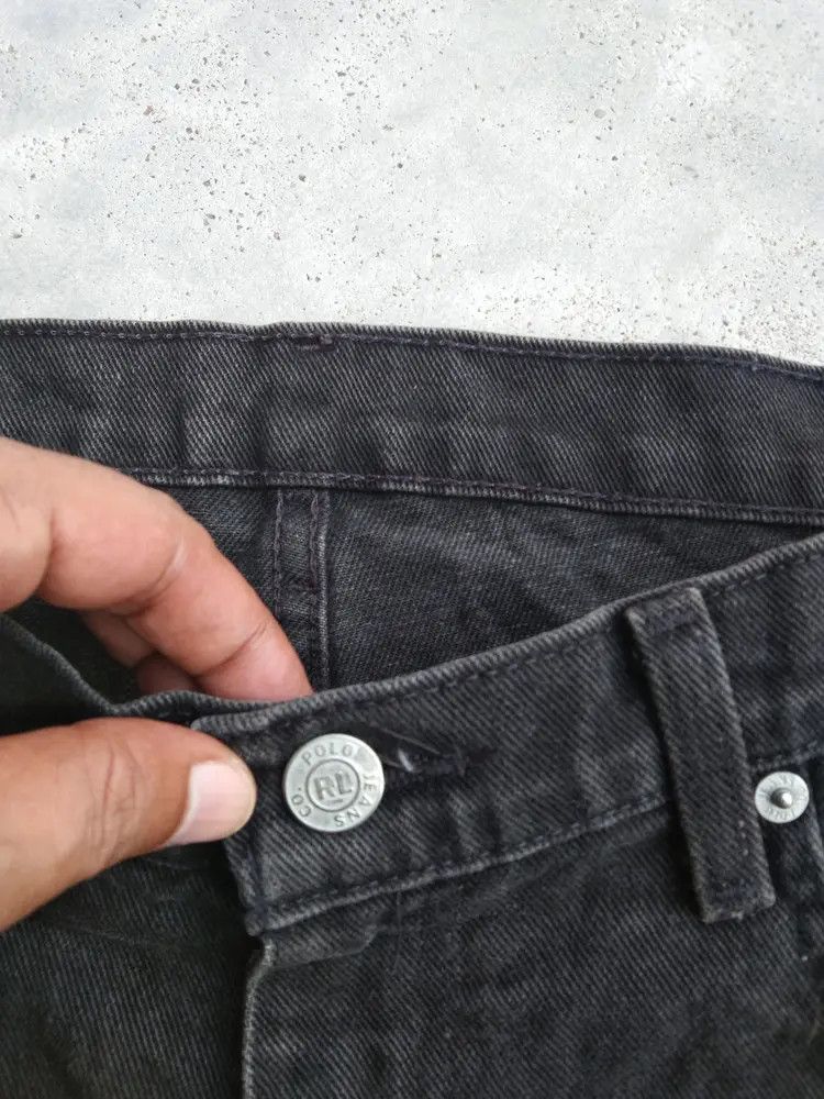 Polo Ralph Lauren Vintage Polo Ralph Lauren Black Loose Baggy Jeans Size US 34 / EU 50 - 8 Thumbnail