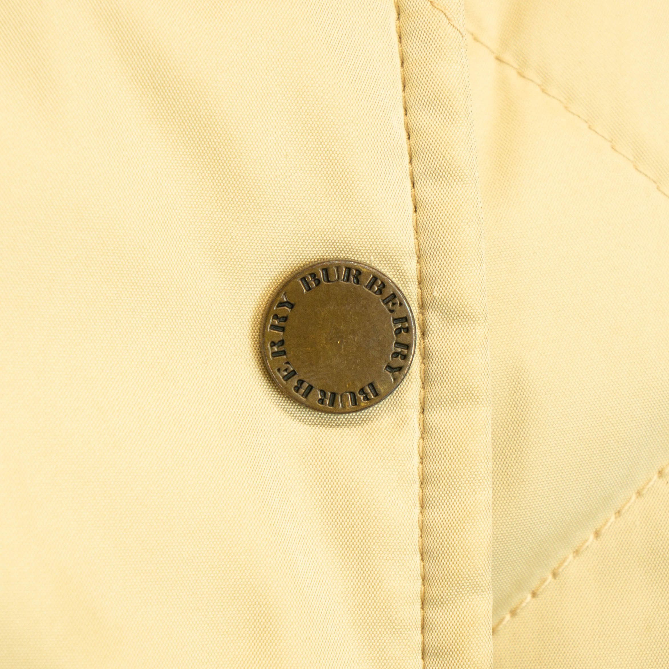 Burberry BURBERRY Check Quilted Coat Jacket Cream Beige Vintage 90s Size US L / EU 52-54 / 3 - 8 Thumbnail
