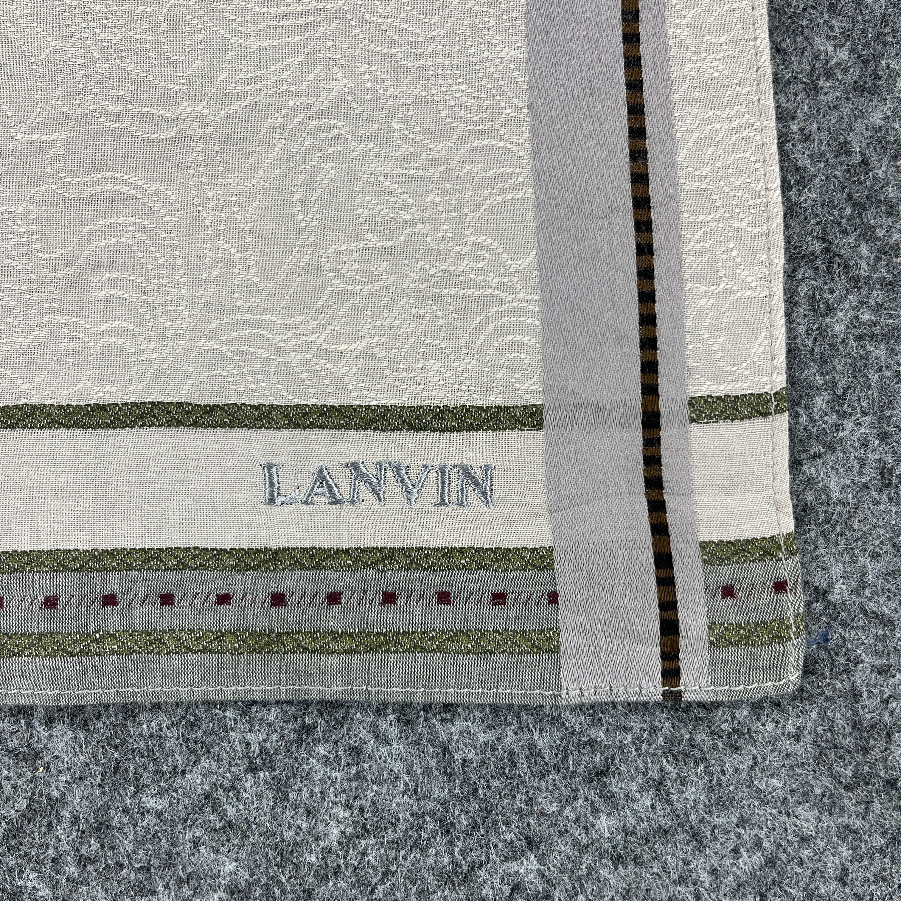 Vintage Lanvin Handkerchief / Bandana / Neckerchief B853 Size ONE SIZE - 2 Thumbnail