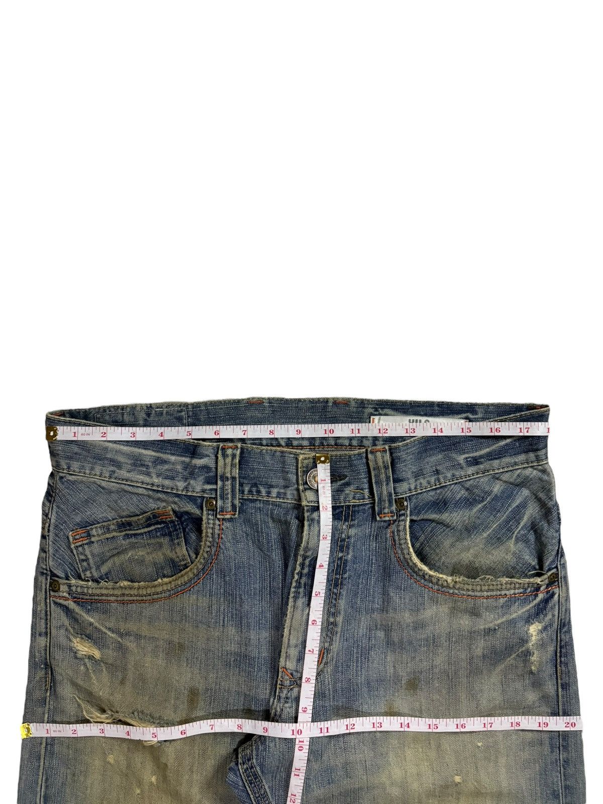Edwin × Japanese Brand Exclusive Vintage Edwin XVS Mud Wash Distressed Baggy Jeans Size US 36 / EU 52 - 12 Thumbnail