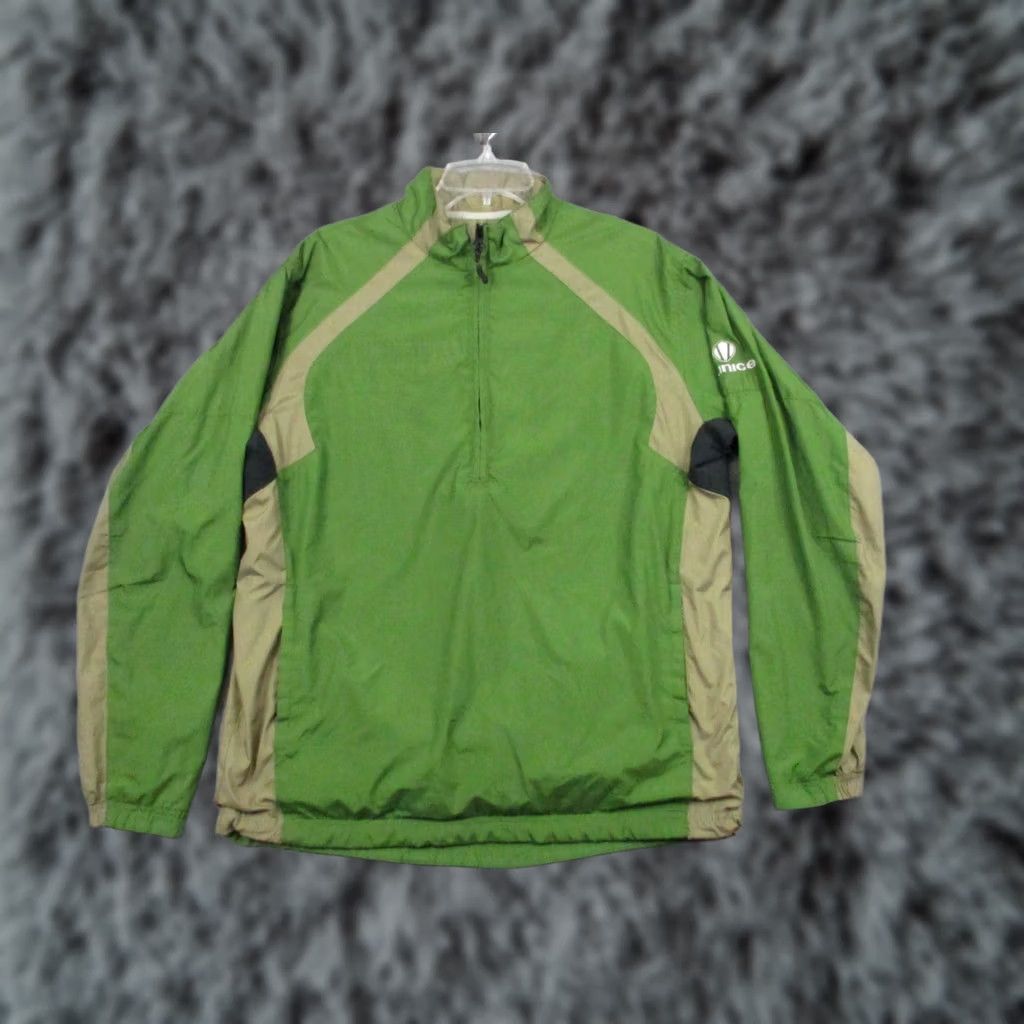 Vintage Sunice Women's Jacket Medium Green Tan Typhoon Half Zip Pullover Windbreaker Size M / US 6-8 / IT 42-44 - 1 Thumbnail