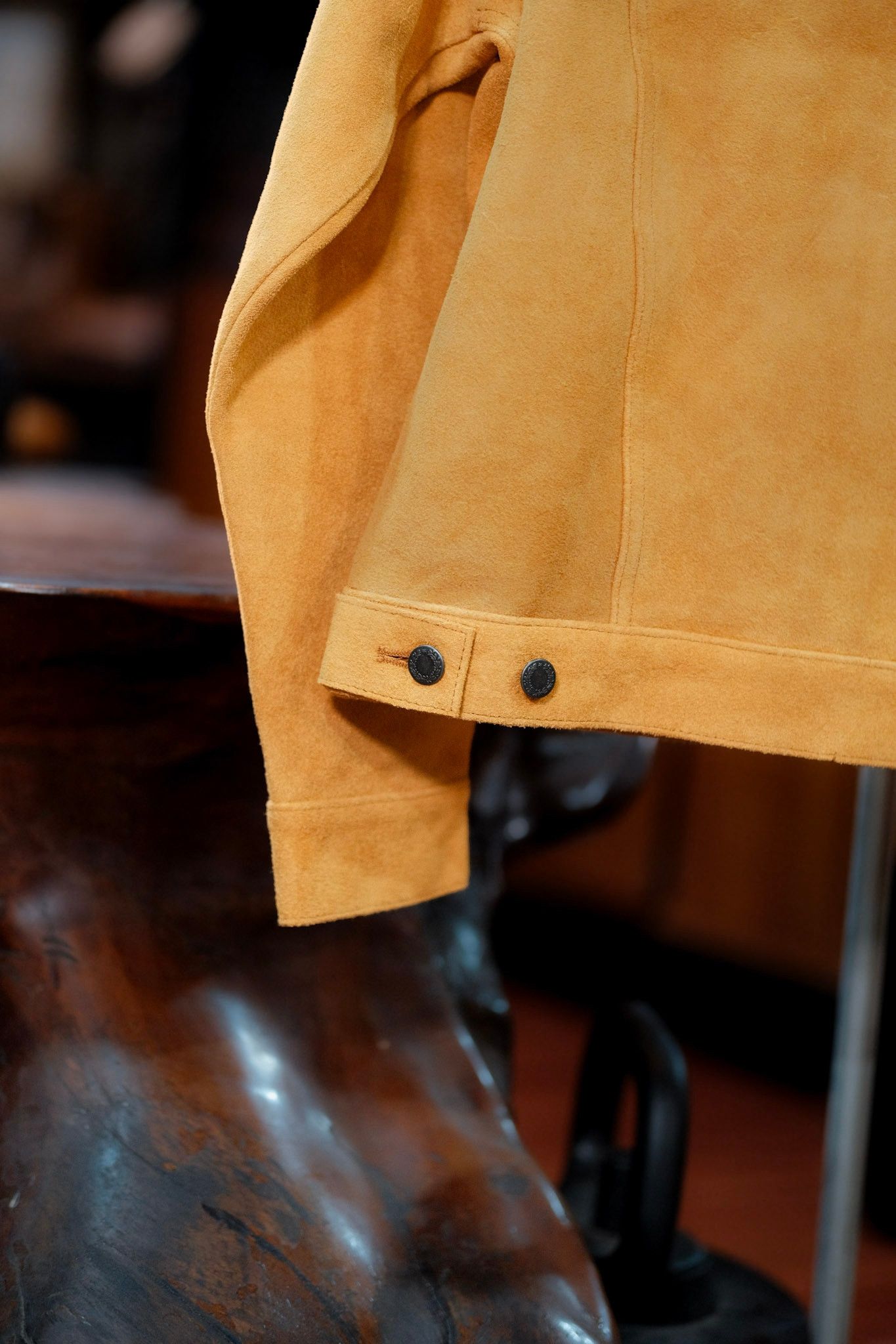 DOUBLE HELIX The Boxer Beige Suede Horsehide Leather Jacket Double Helix Size US M / EU 48-50 / 2 - 5 Thumbnail