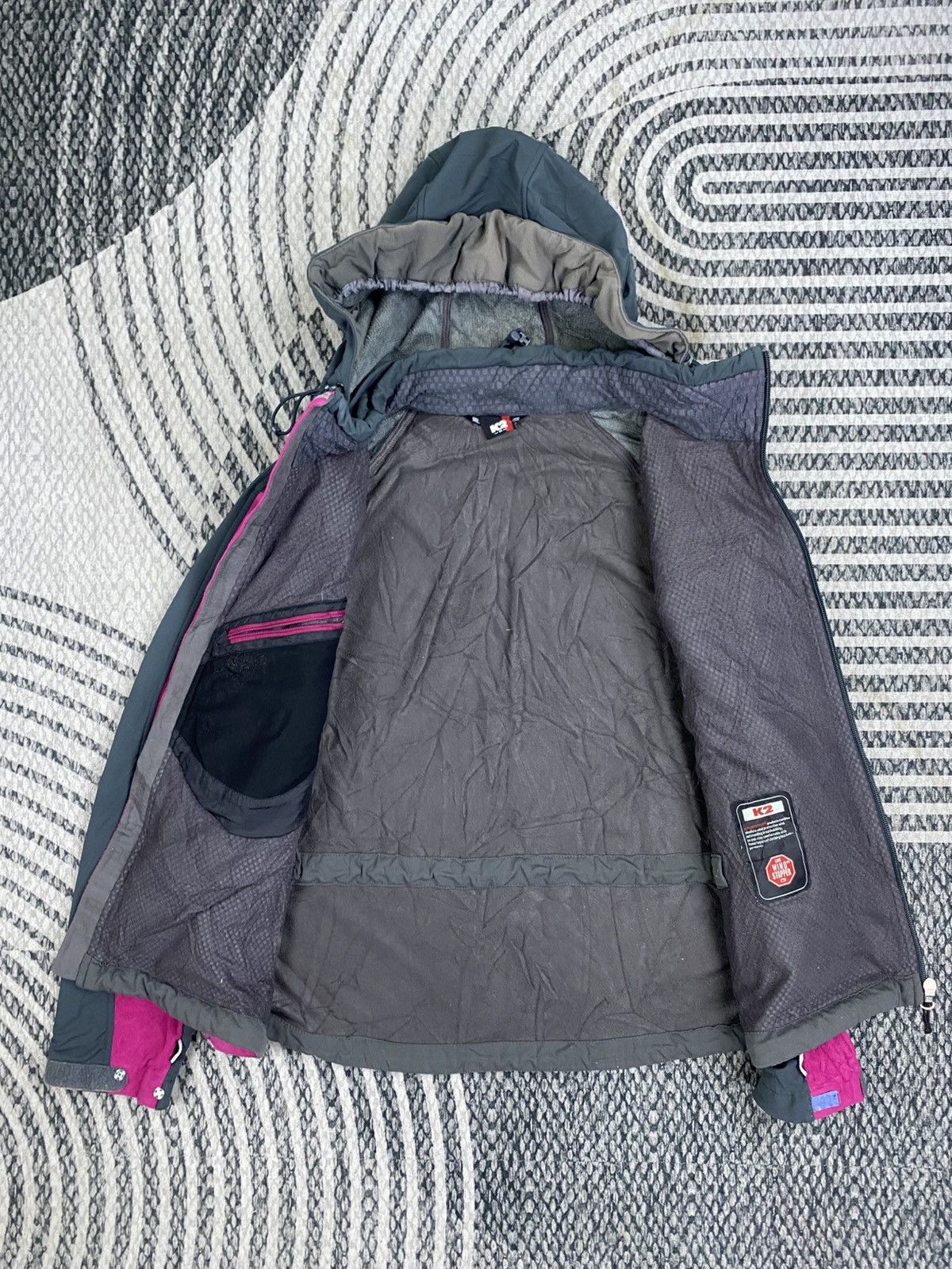 Japanese Brand Vintage K2 Wind Stopper Fleece Zipper Jacket Size S / US 4 / IT 40 - 6 Thumbnail