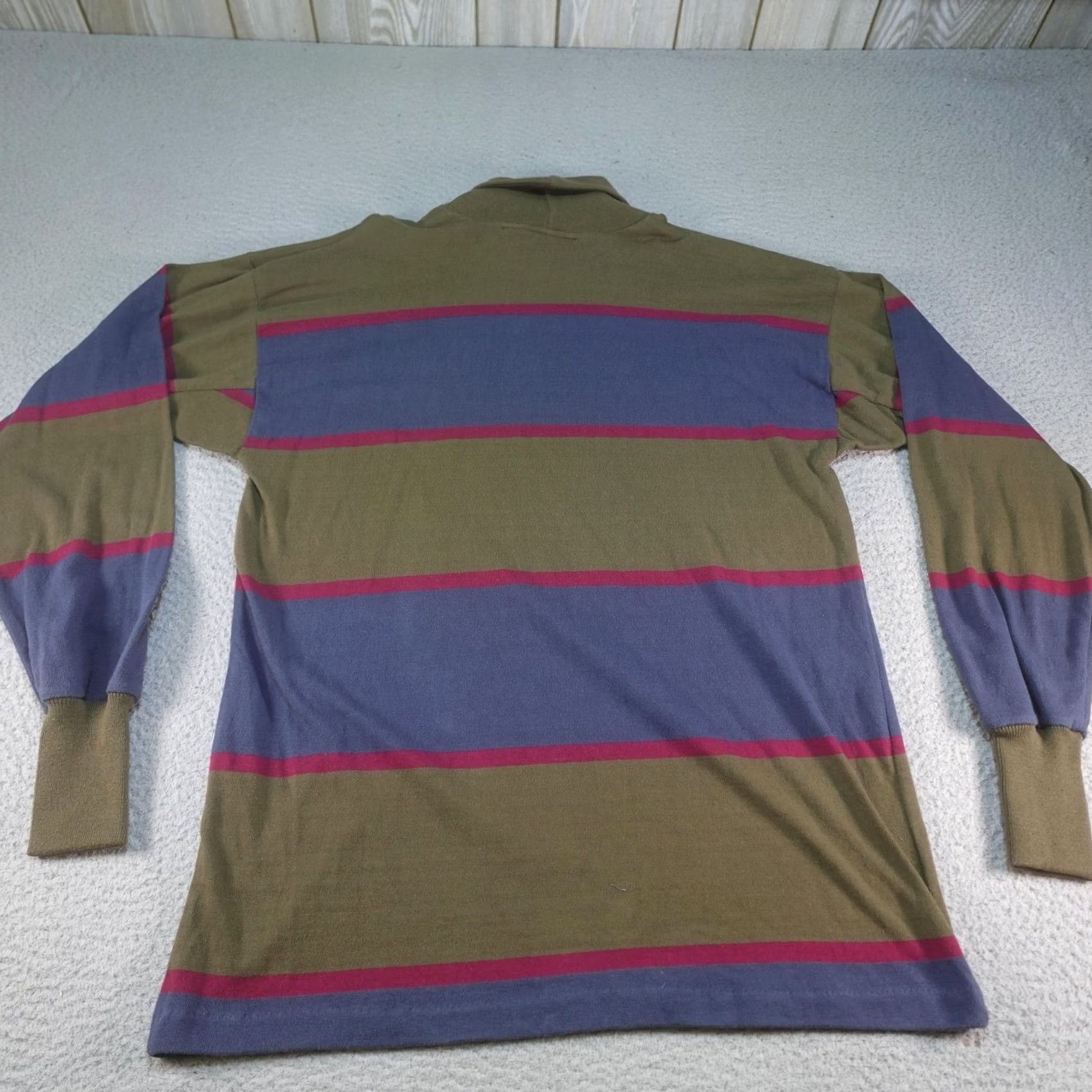 American Eagle Outfitters VINTAGE American Eagle Sweater Mens Large Green Stripe Turtleneck USA 90s Size US L / EU 52-54 / 3 - 5 Thumbnail