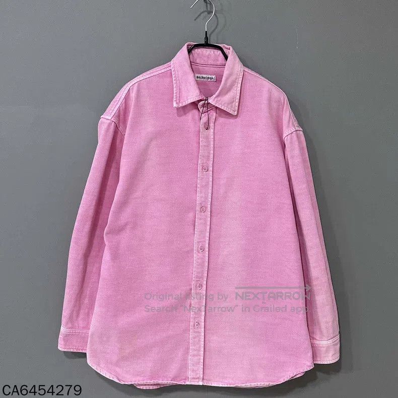 Balenciaga Balenciaga Solid Color Reverse Logo Letter Printed Denim Size XS / US 0-2 / IT 36-38 - 1 Thumbnail