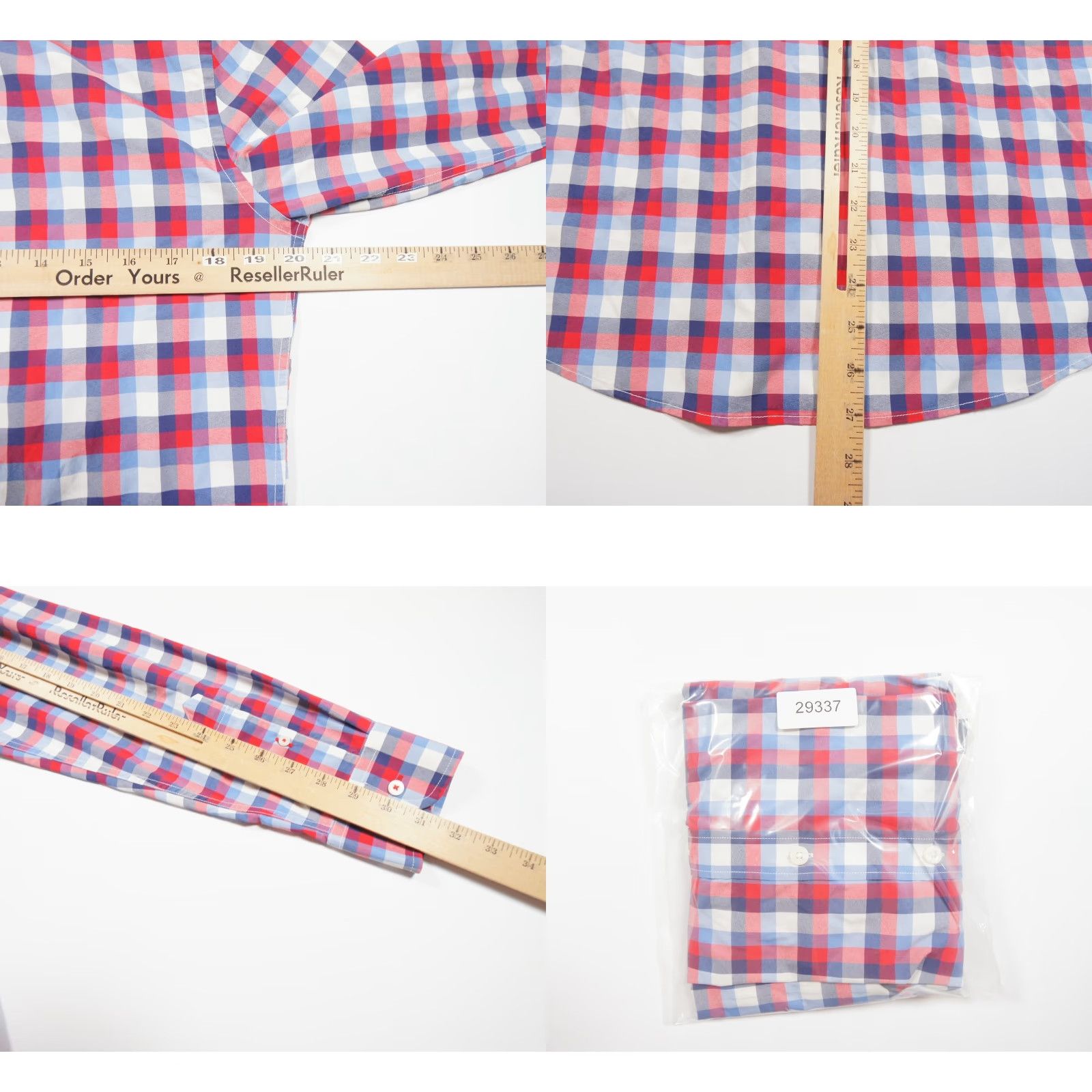 UNTUCKit UNTUCKit Plaid Shirt Mens Medium Button-Up Long Sleeve Slim Fit Stretch Multicolor Preppy Size US M / EU 48-50 / 2 - 8 Thumbnail