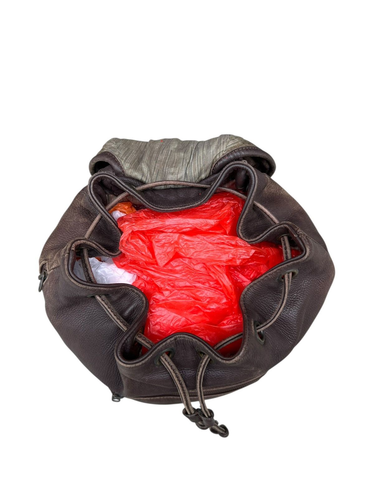 Leather Vintage DEAD HEAT Japan Patina Scratch Leather Backpack Bag Size ONE SIZE - 20 Thumbnail