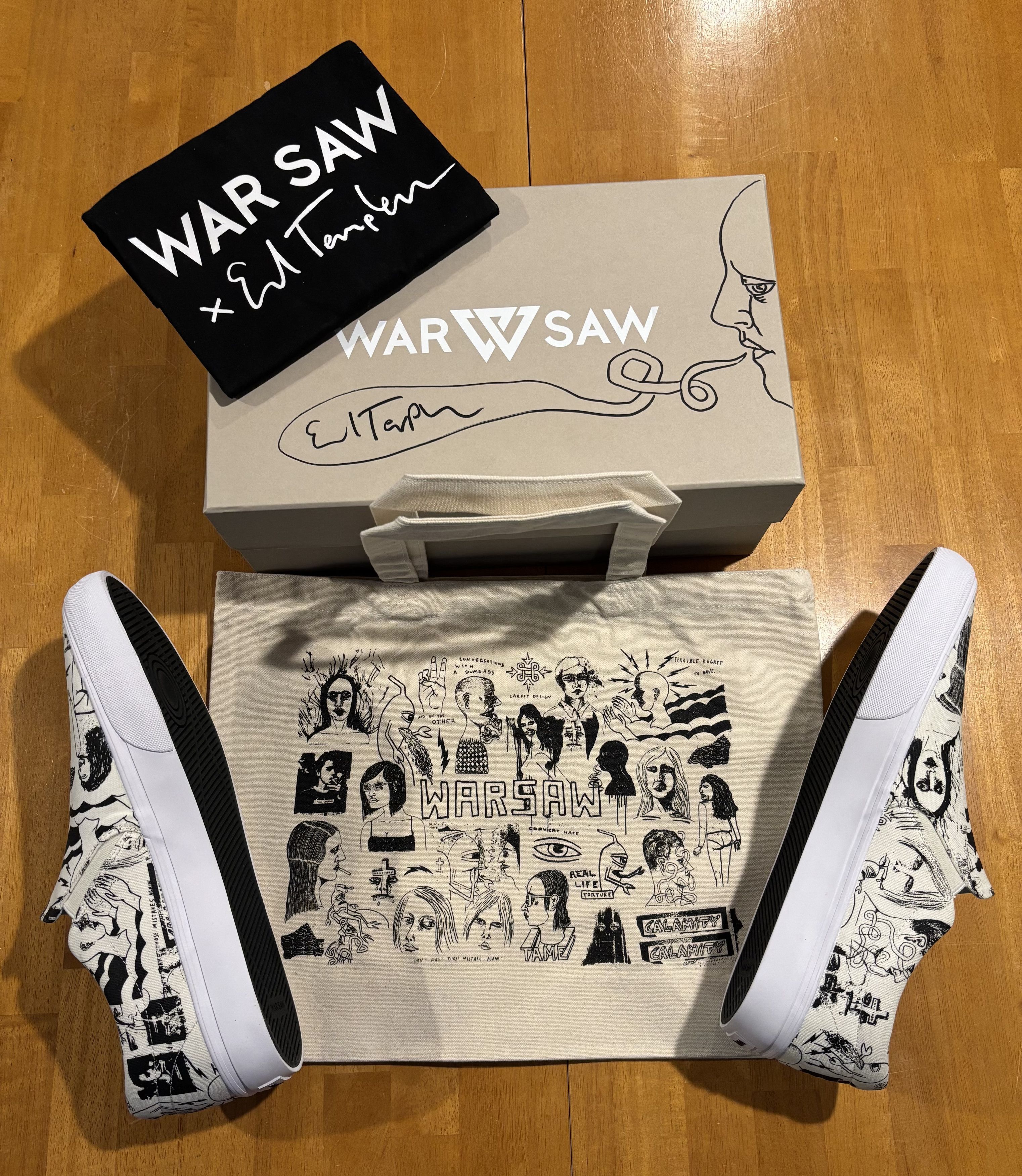 Other WAR SAW LTD Ed Templeton STRANGER Slip-On *LIMITED TO 50* Size US 13 / EU 46 - 5 Thumbnail