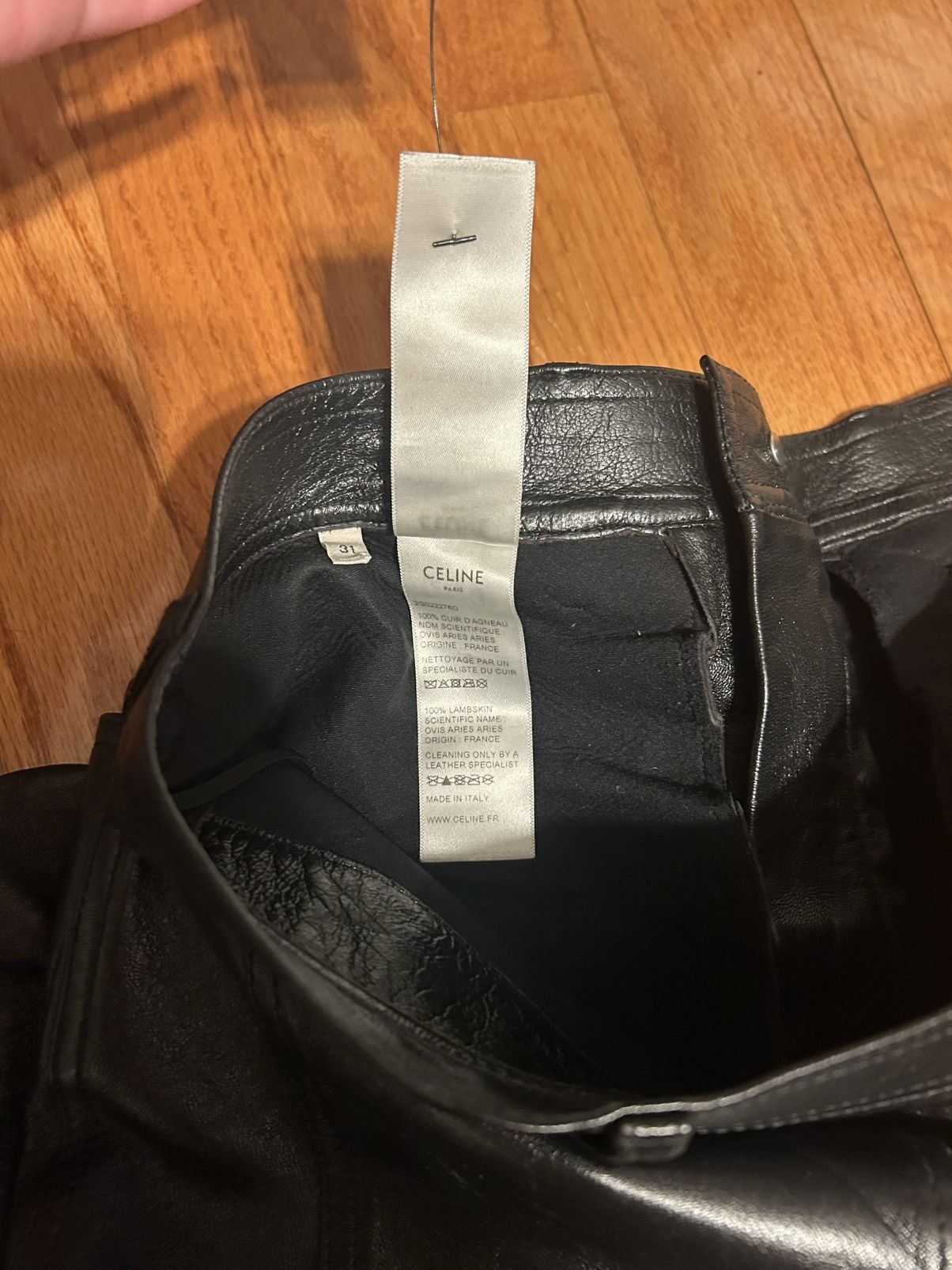 Celine Celine Lambskin Moto Pants Size US 32 / EU 48 - 8 Thumbnail