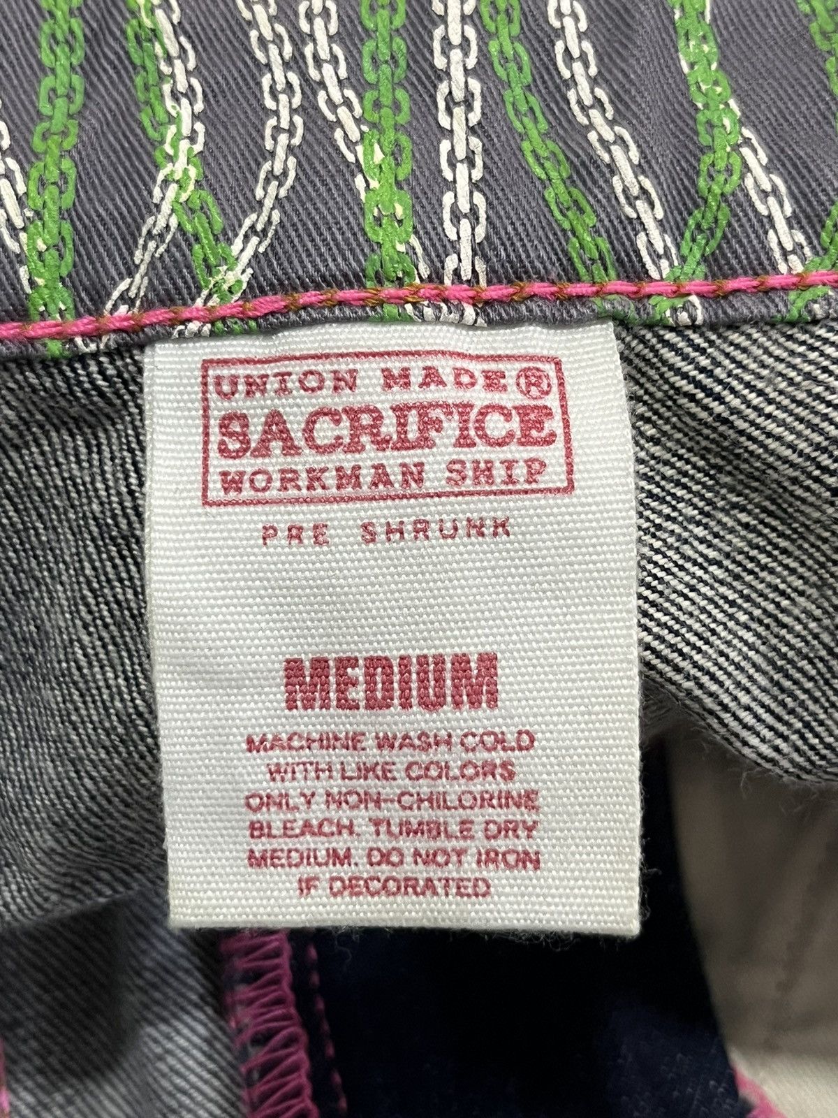 Japanese Brand × Kansai Yamamoto SACRIFICE Patchwork and Collage Fashion Jeans Size US 32 / EU 48 - 15 Thumbnail