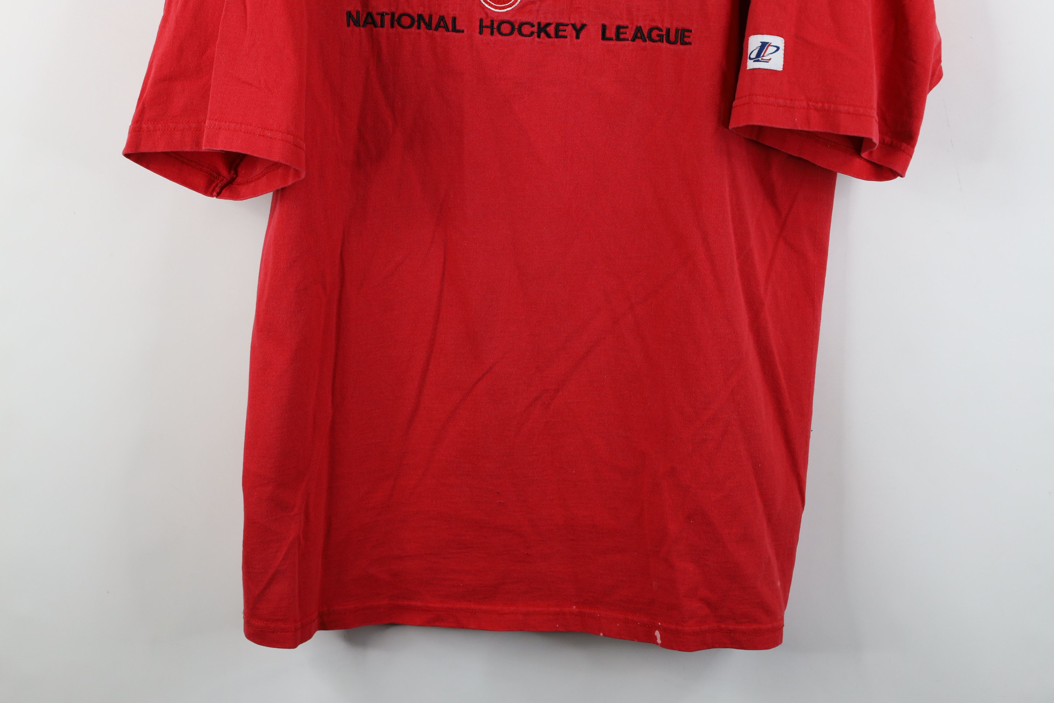Vintage Vintage 90s Spell Detroit Red Wings Hockey T-Shirt Cotton Size US XL / EU 56 / 4 - 3 Thumbnail