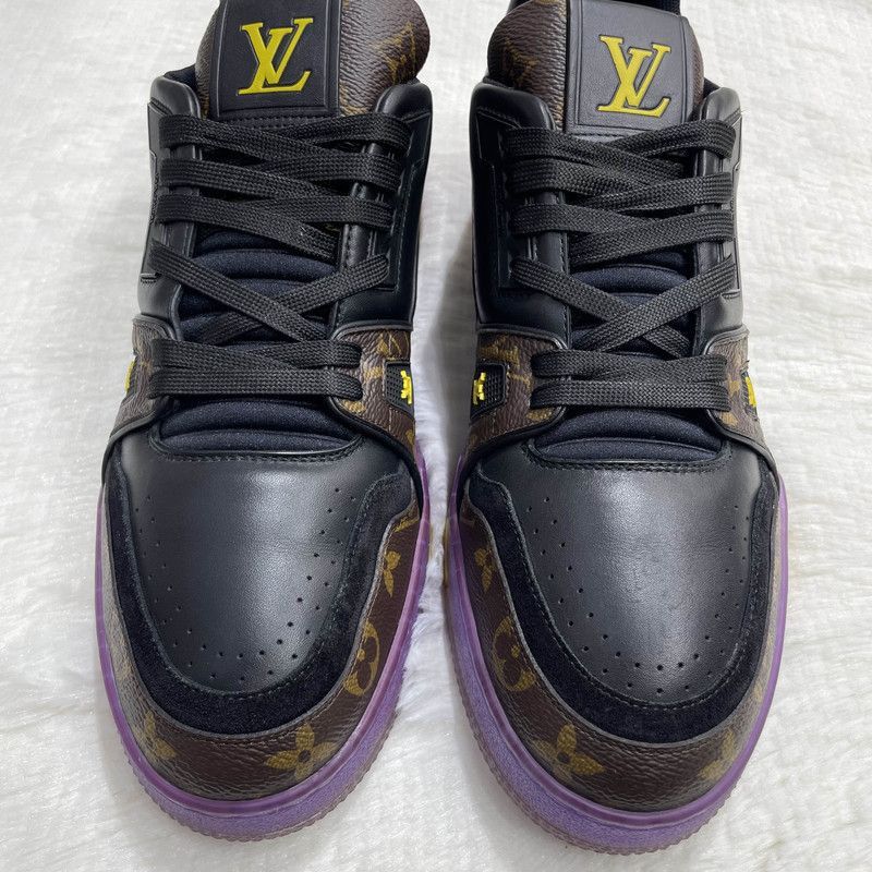 Louis Vuitton Louis Vuitton Trainer Lakers Purple and Gold Sneakers -2508 Size US 9.5 / EU 42-43 - 8 Thumbnail