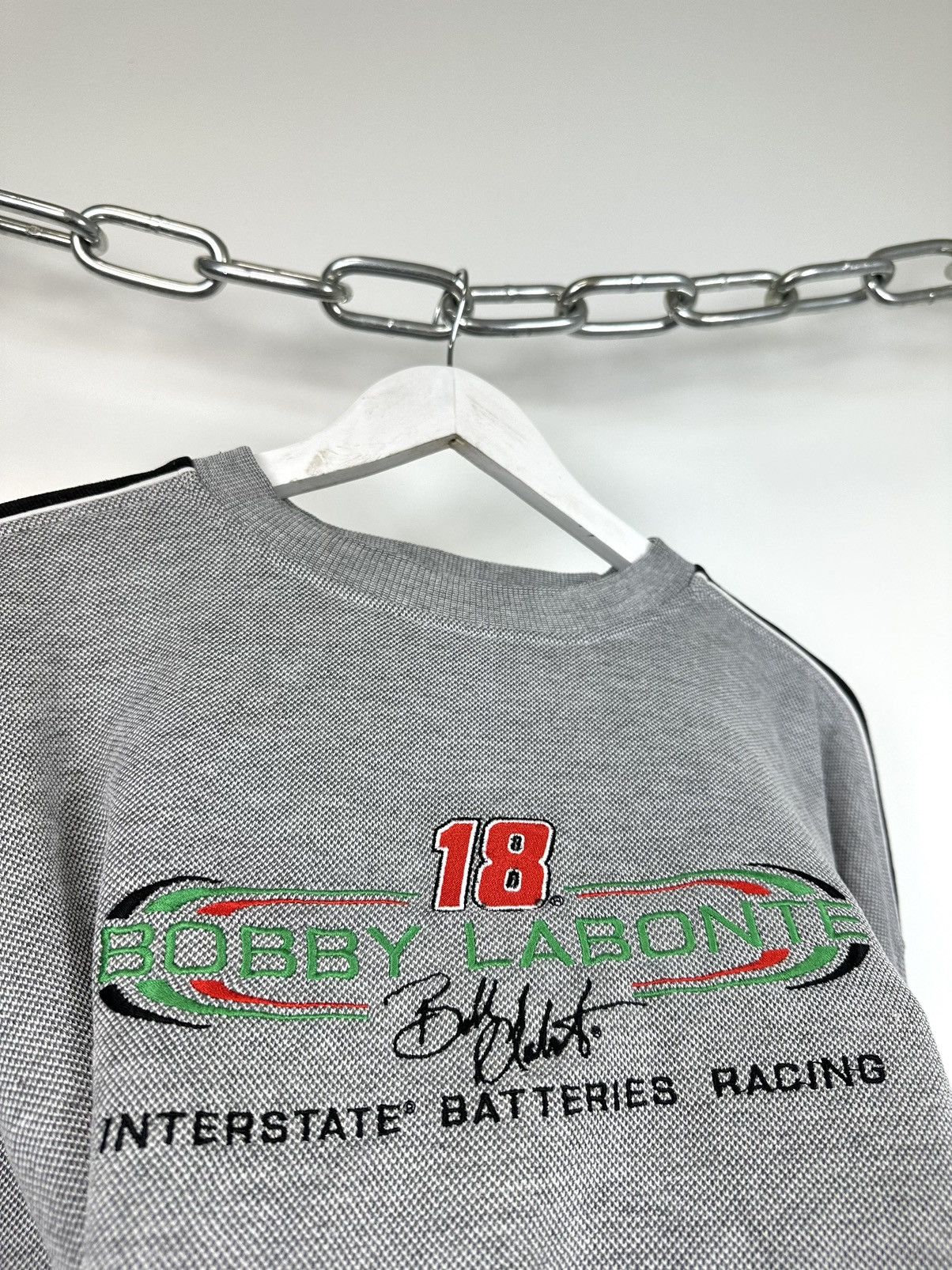 Chase Authentics Vintage NASCAR Bobby Labonte #18 USA Racing Hype Sweatshirt Size US L / EU 52-54 / 3 - 5 Thumbnail