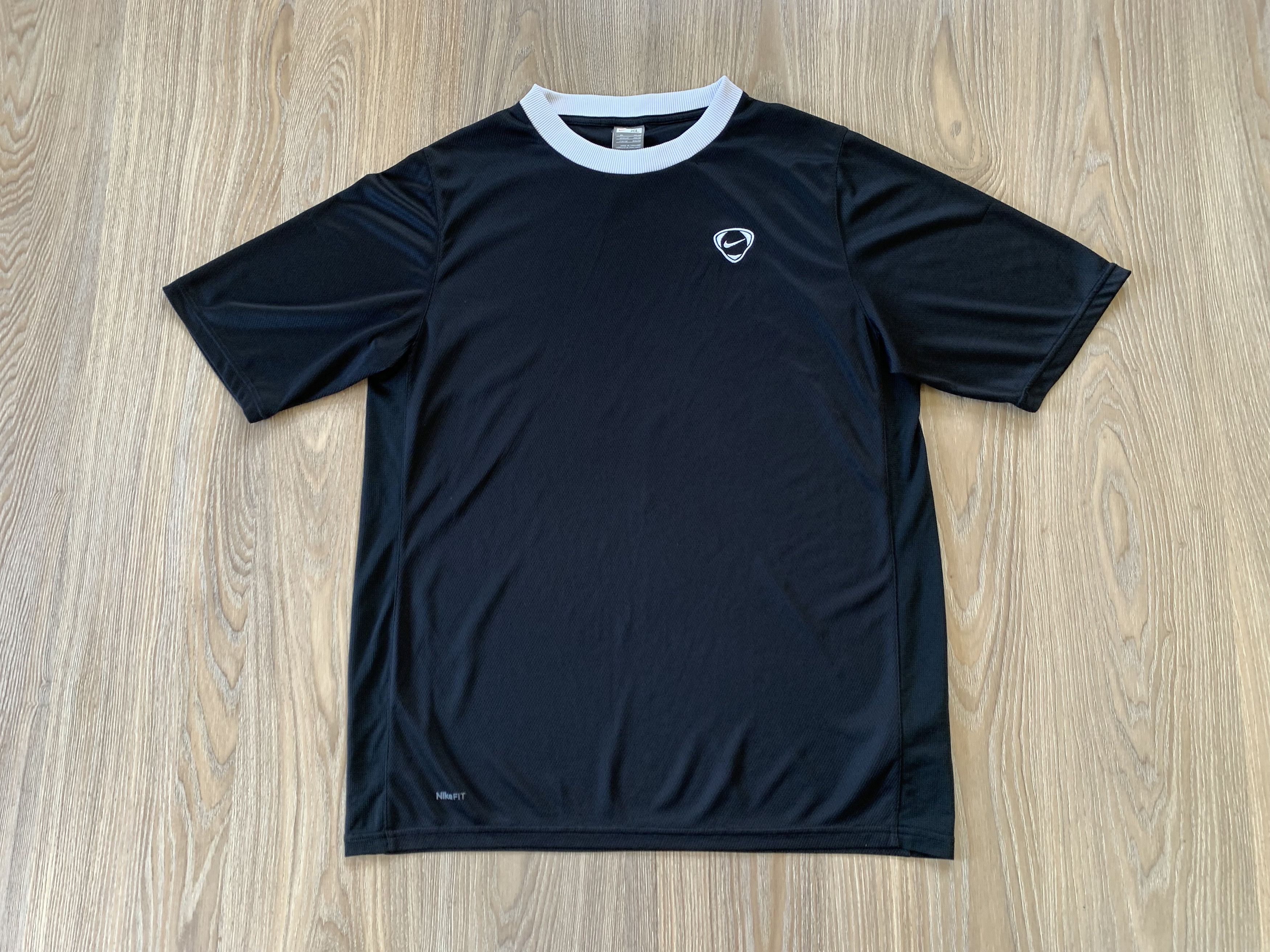 Nike × Vintage Vintage Nike Fit Dry Balck Training T-Shirt Size US XL / EU 56 / 4 - 3 Thumbnail