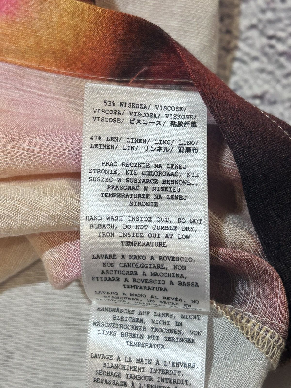 Misbhv Misbhv Mirage Print Shirt Button Up Multicolor Viscose Linen Size US S / EU 44-46 / 1 - 10 Thumbnail