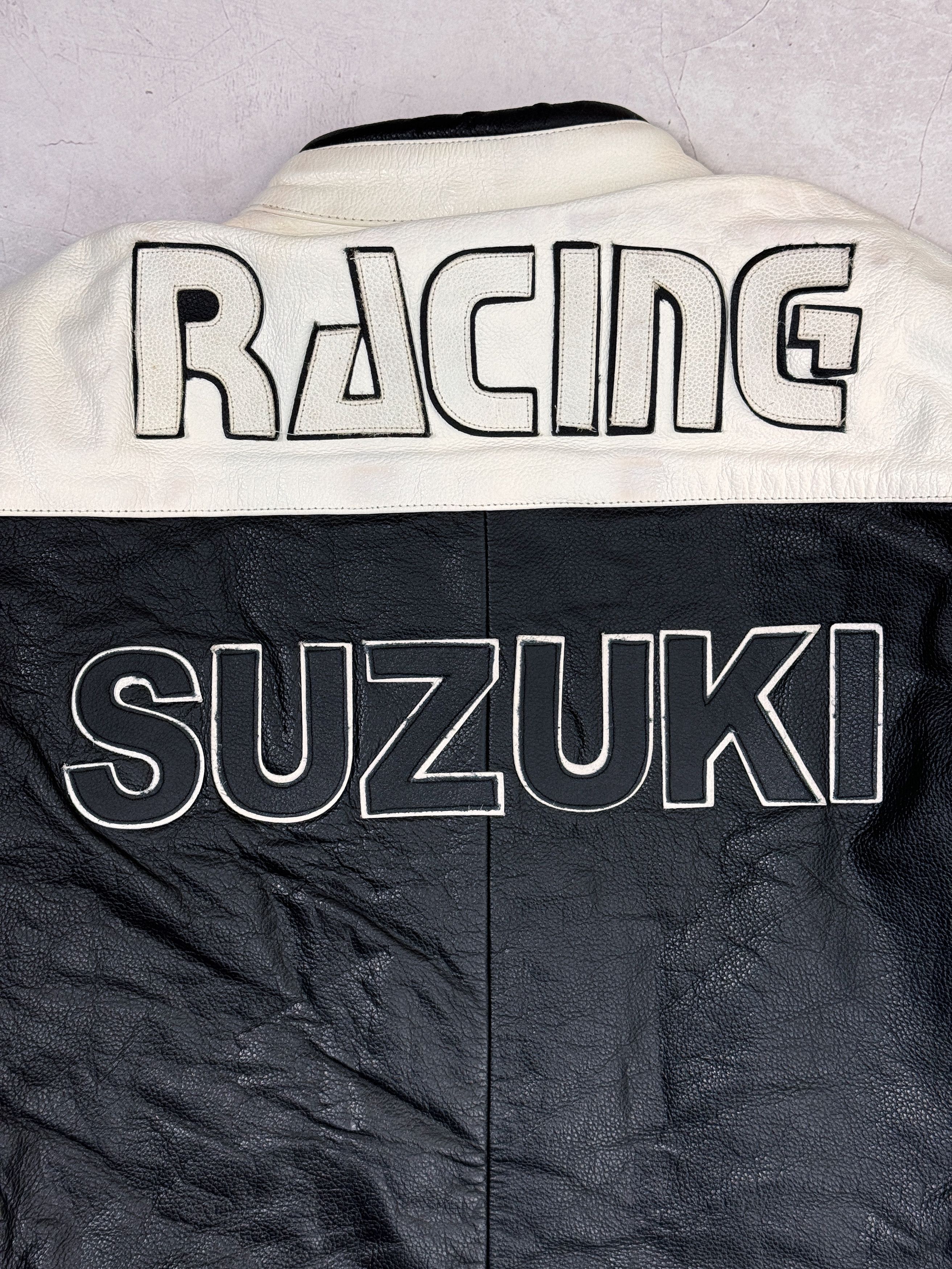 Other Vintage Suzuki Leather Jacket Moto Racing Motul Arai Helmet Size US XL / EU 56 / 4 - 19 Thumbnail
