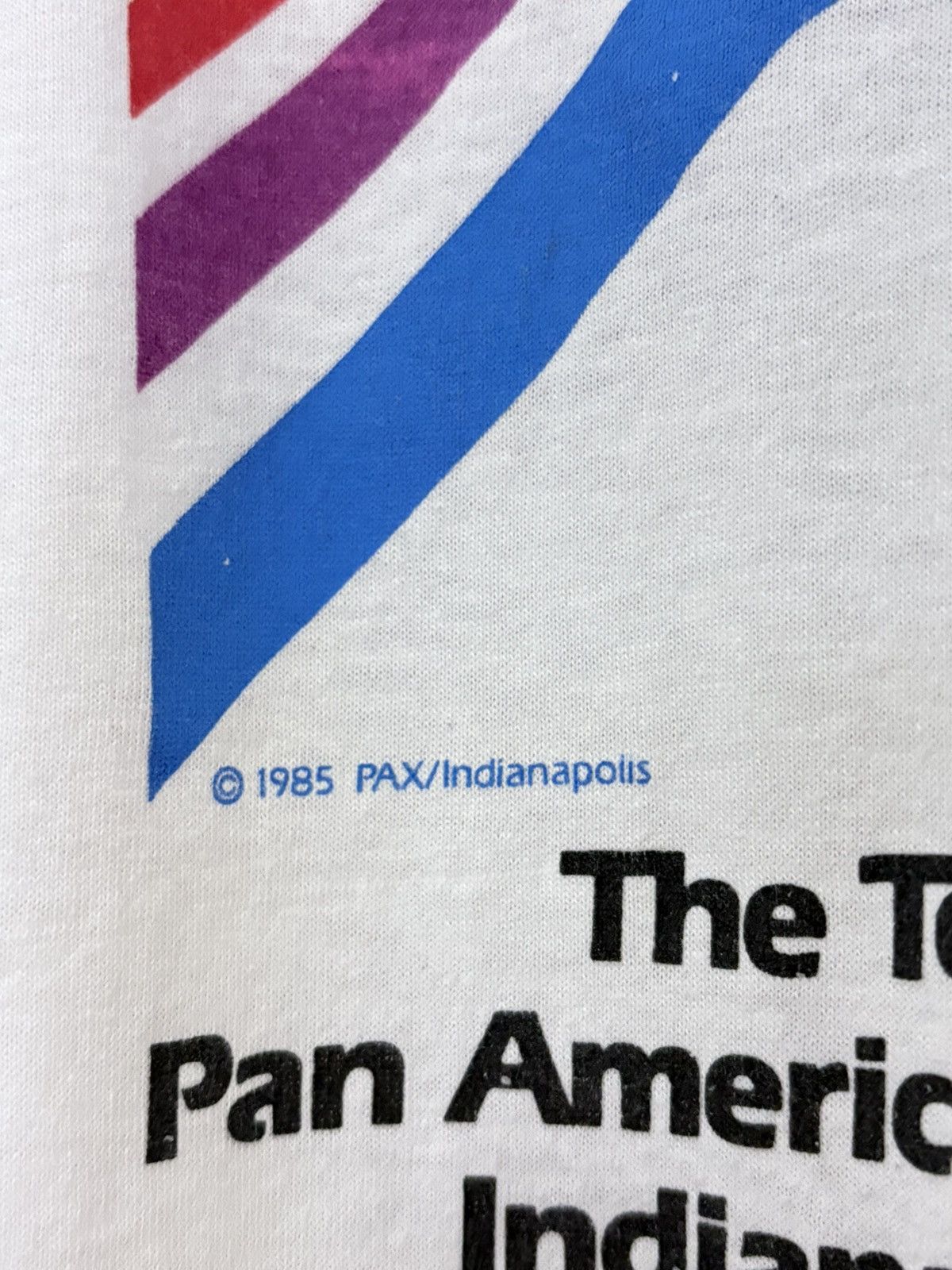 Vintage 80’s Tenth Pan American Games Vintage 50/50 Screenstars Tee Size US M / EU 48-50 / 2 - 4 Thumbnail