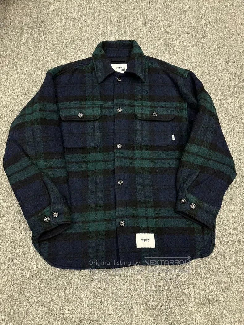 Wtaps Wtaps Black and blue check wool jacket Size US XL / EU 56 / 4 - 1 Thumbnail