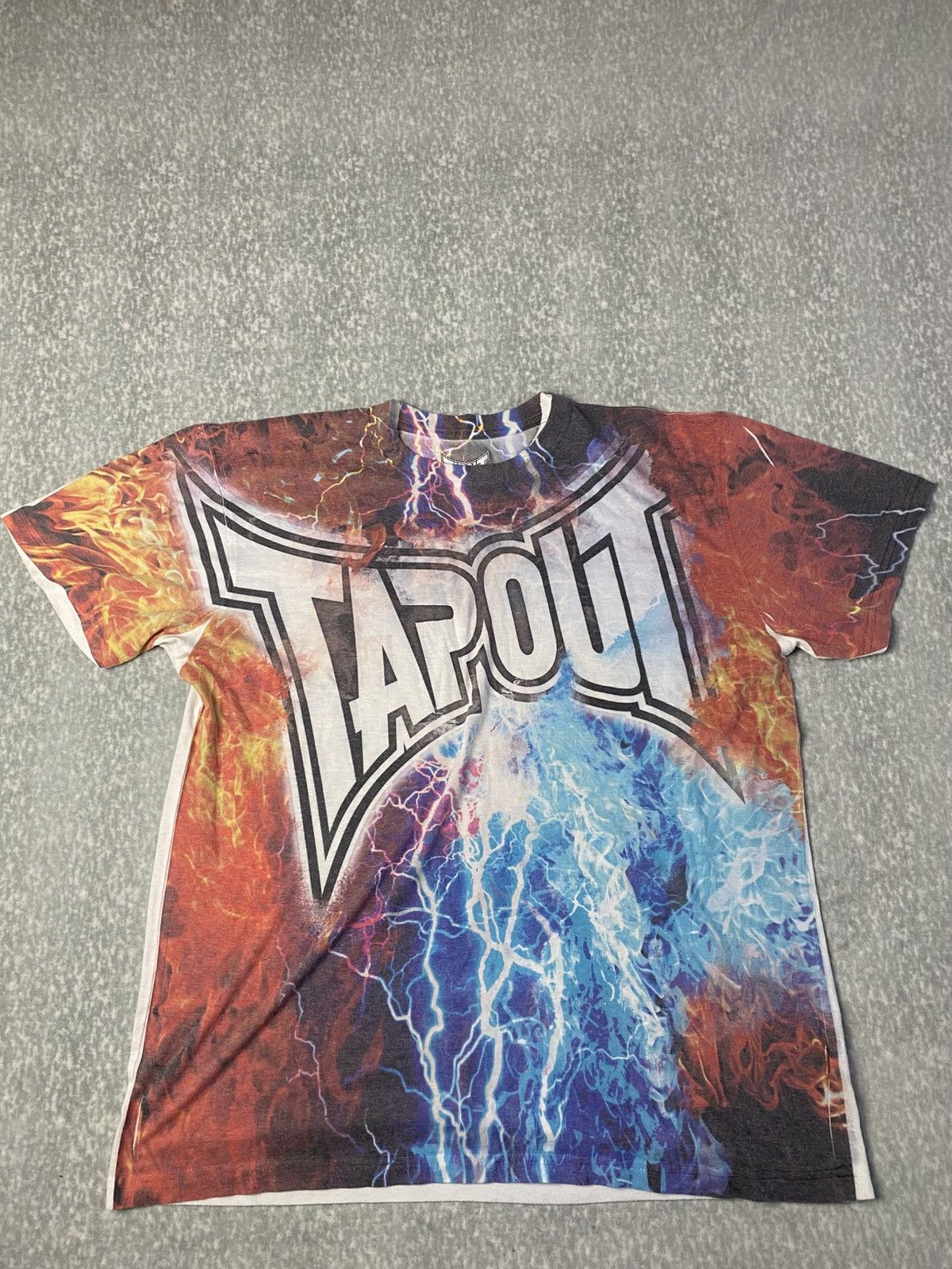 Tapout Vintage Tapout T-Shirt Lightning Flame AOP Size US XL / EU 56 / 4 - 1 Thumbnail