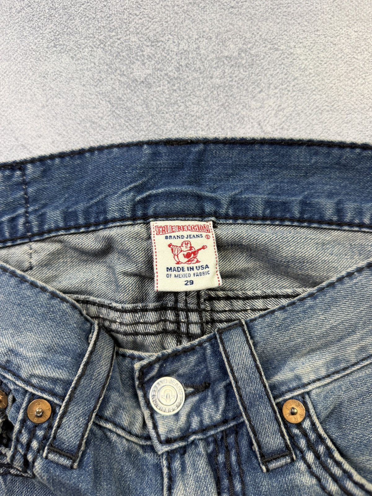 True Religion True Religion Jeans Distressed Straight Denim Made in USA 29 Size US 29 - 8 Thumbnail
