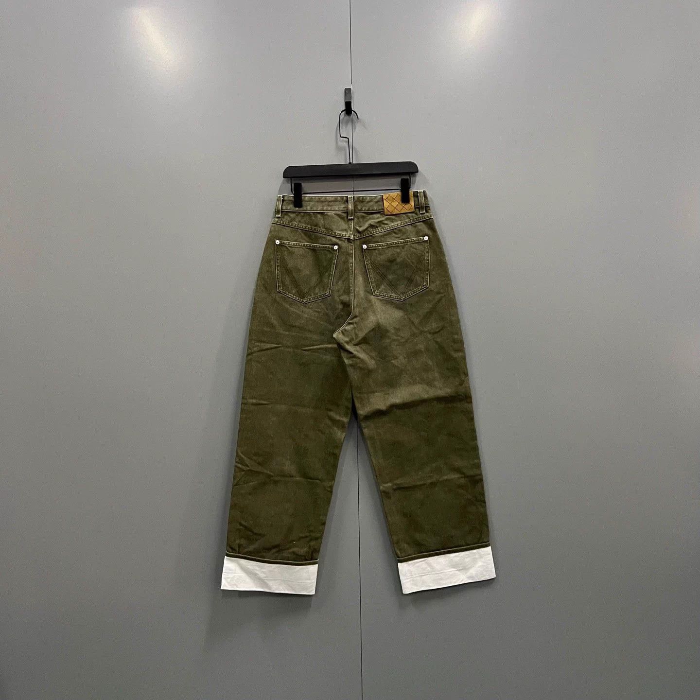 Bottega Veneta BV 25SS Military Green Denim Wide-Leg 46 98 Size US 30 / EU 46 - 2 Thumbnail