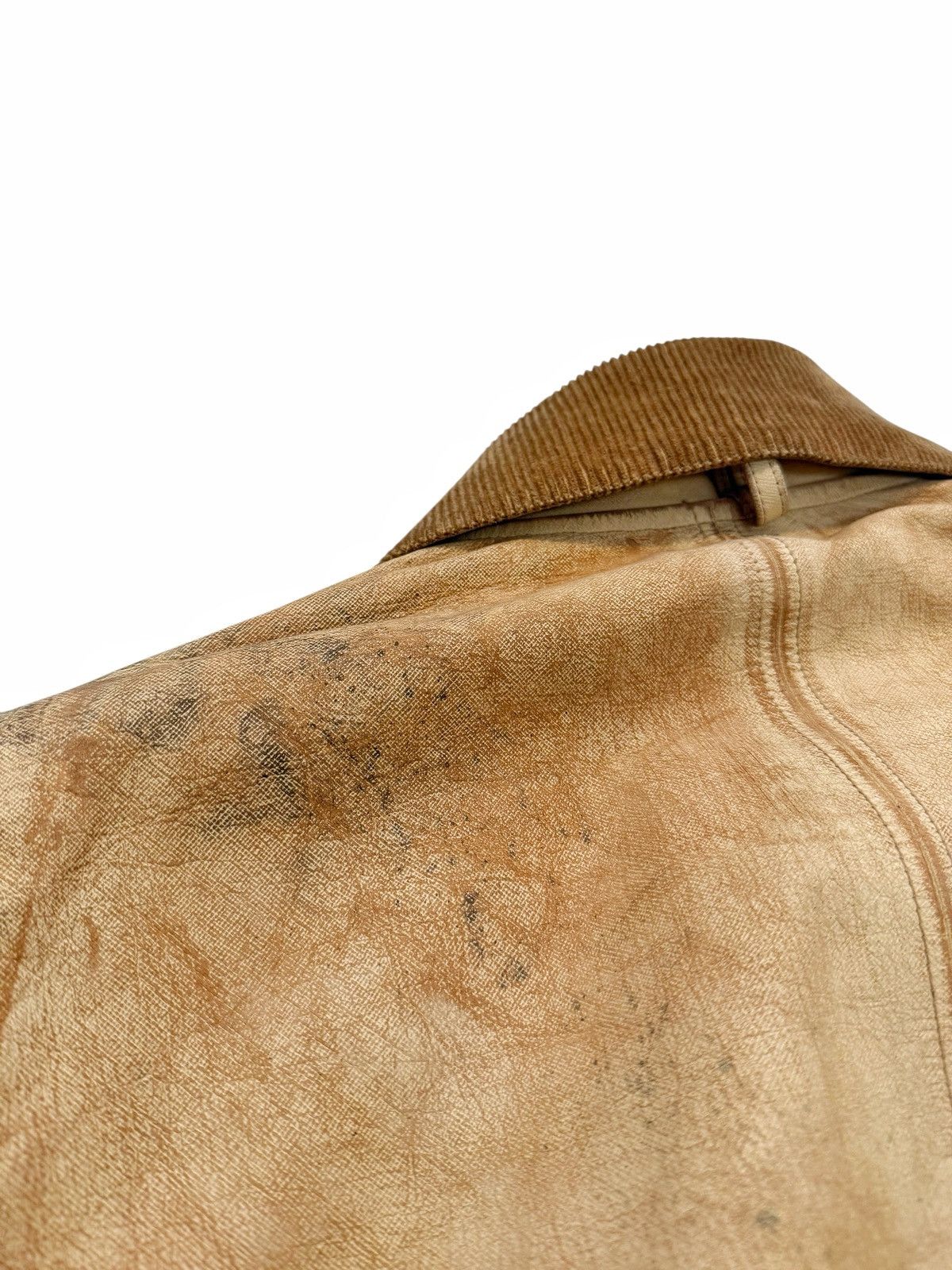 424 RARE $5k Leather Distressed “Carhartt” Work Jacket Size US M / EU 48-50 / 2 - 17 Thumbnail