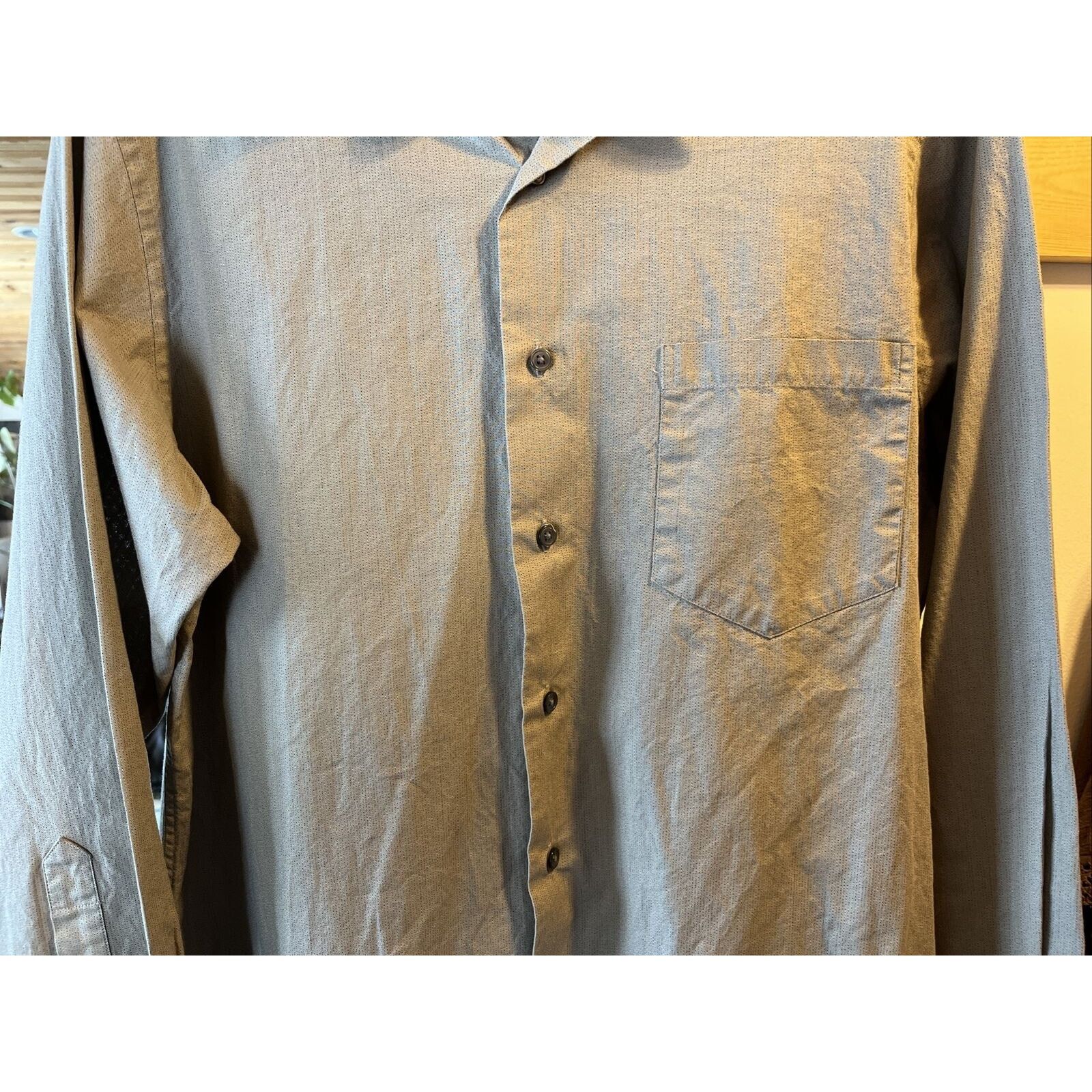 Calvin Klein Calvin Klein Men’s M 15.5 32/33 Brown Khaki LS Cotton Shirt Size US M / EU 48-50 / 2 - 7 Thumbnail