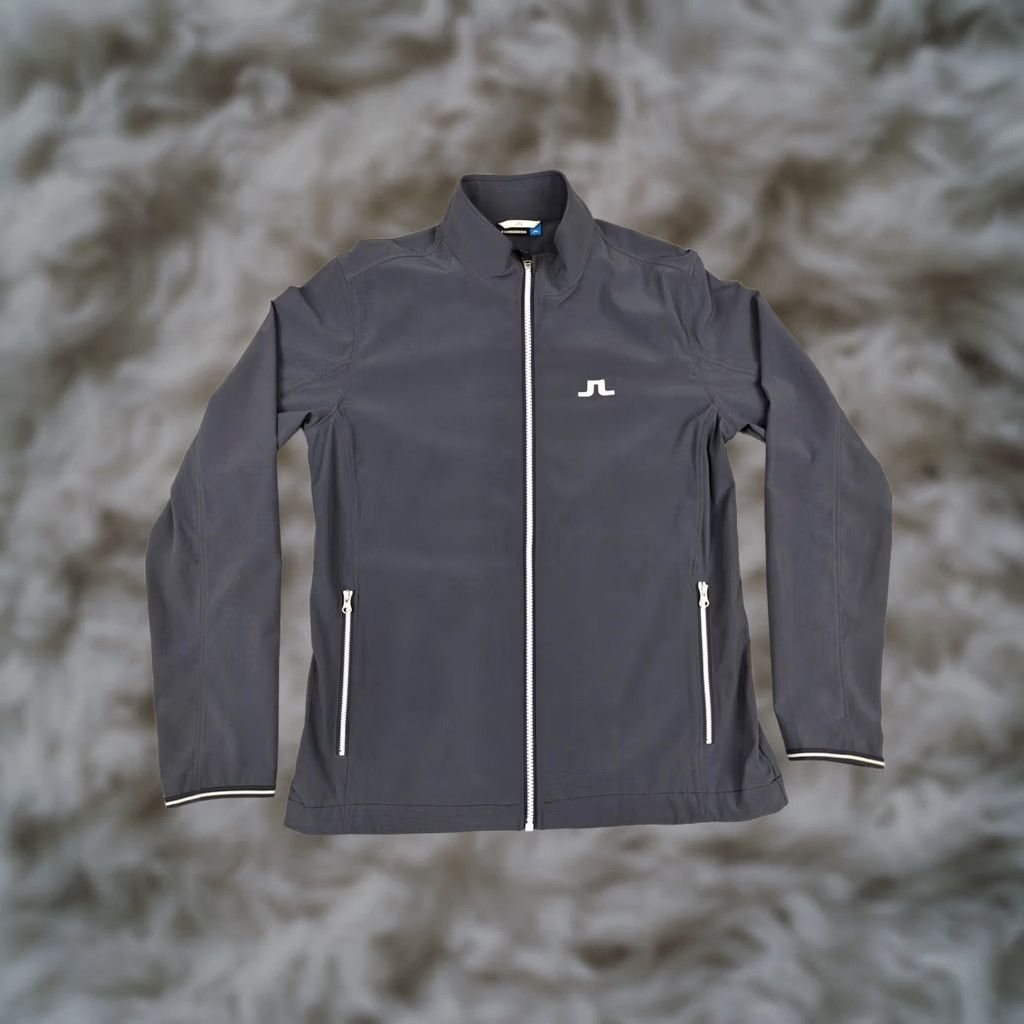 J.Lindeberg J.Lindeberg Jacket Womens Large Gray Soft Shell Full Zip Stretch Golf Athletic Size L / US 10 / IT 46 - 1 Thumbnail