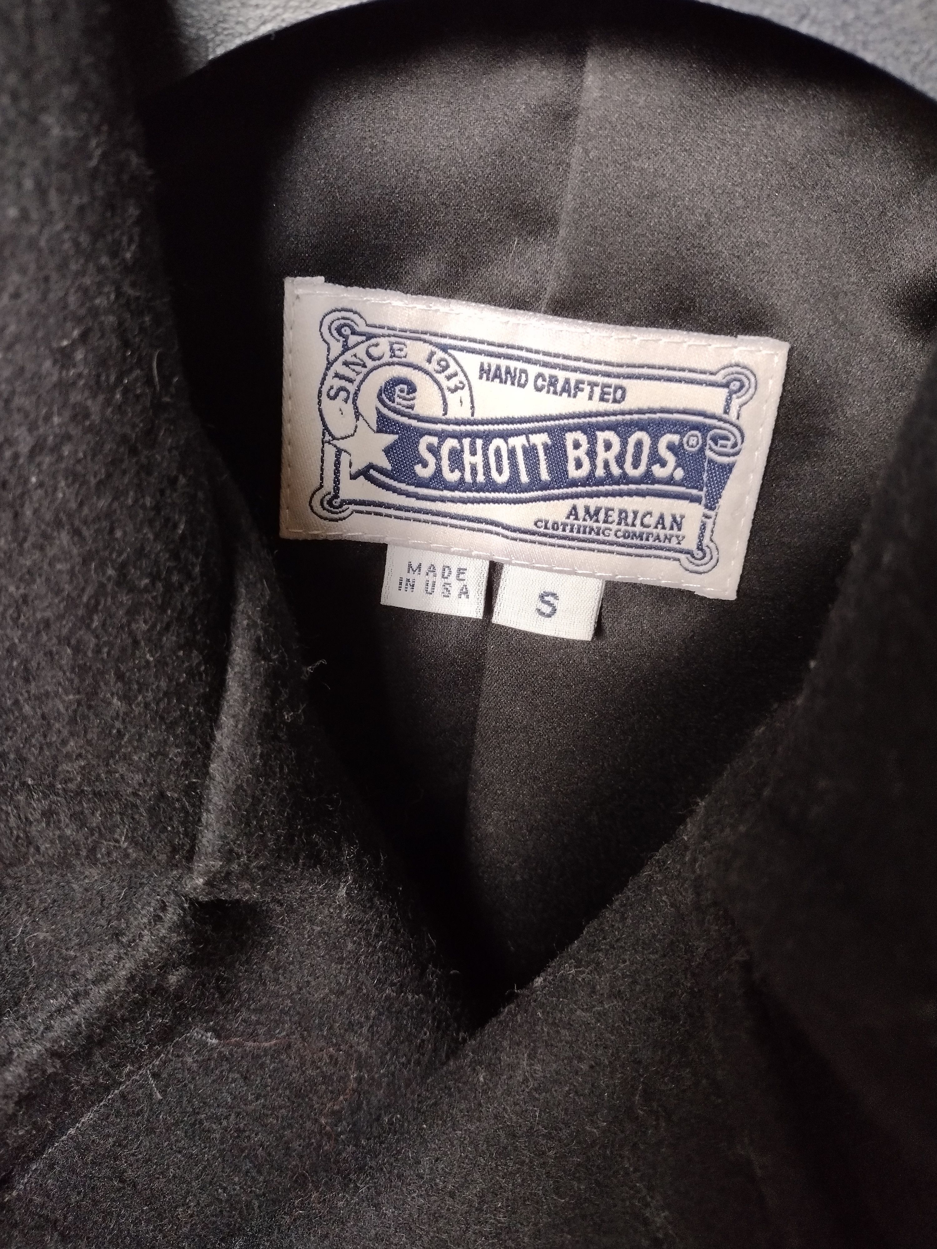 Schott Schott NYC 754W Wool Blend Peacoat Navy Size Small (S) Size S / US 4 / IT 40 - 1 Thumbnail