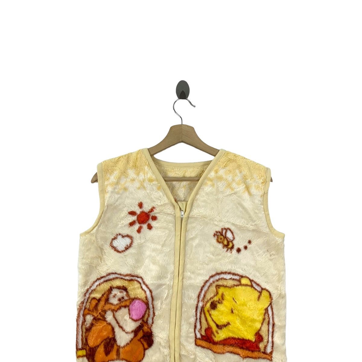 Disney Winnie The POOH Disney Cartoon Big Logo Fleece Vest Sweater Size US S / EU 44-46 / 1 - 5 Thumbnail
