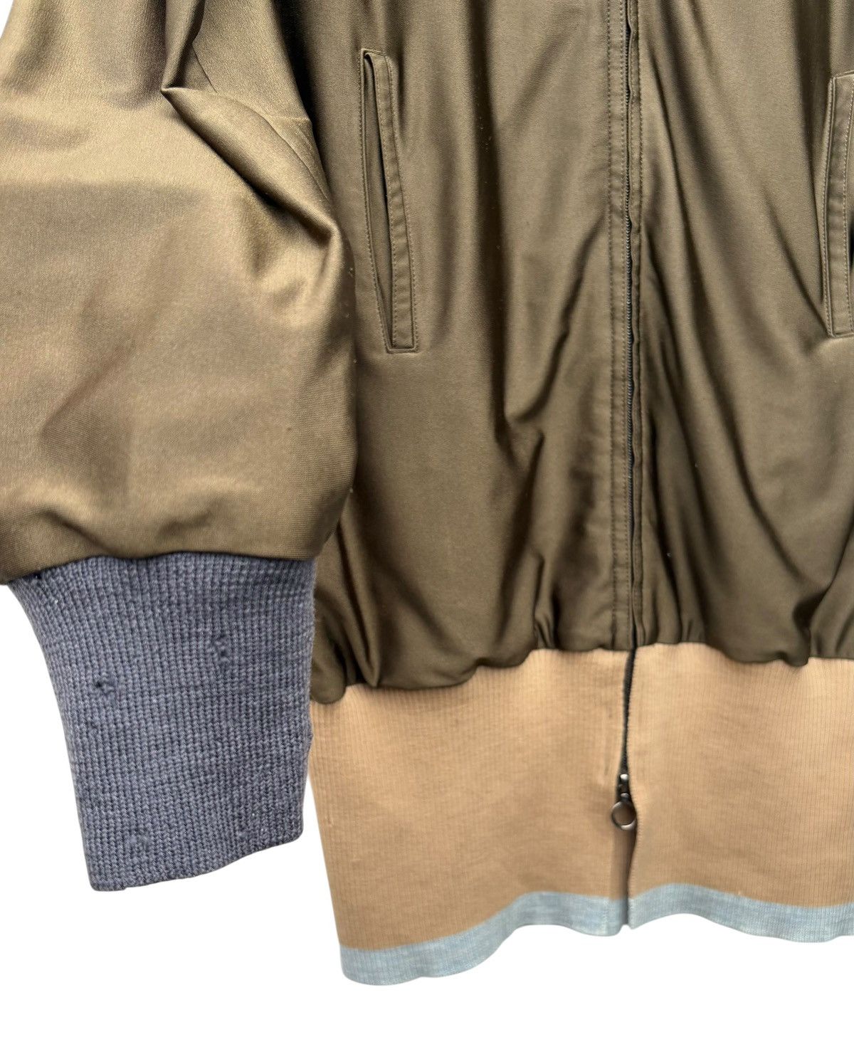Yohji Yamamoto Yohji Yamamoto Femme Jersey Bomber Sweater Size M / US 6-8 / IT 42-44 - 4 Thumbnail
