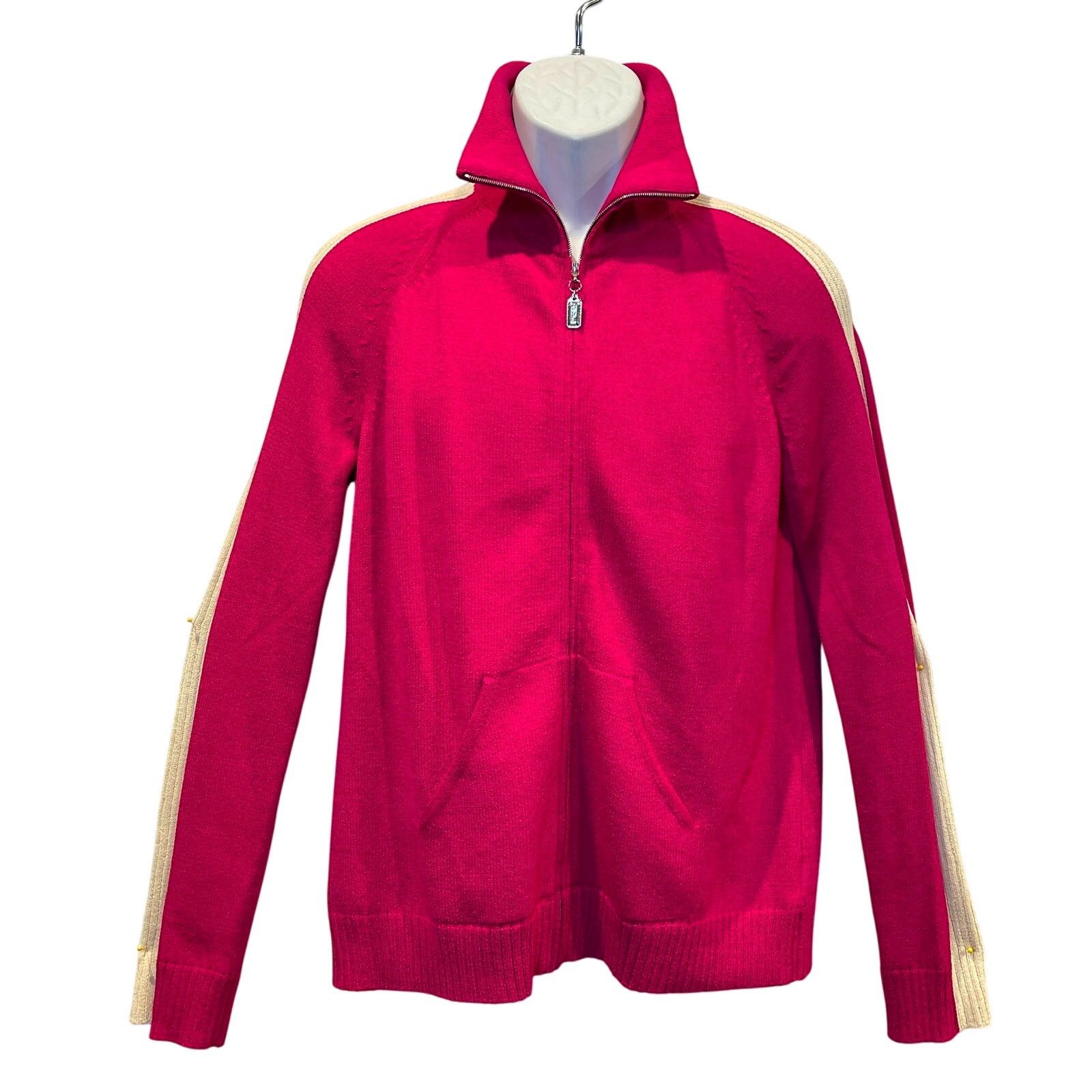 St. John St. John Sport Track Jacket with Sleeve Stripe Size M Size M / US 6-8 / IT 42-44 - 1 Thumbnail