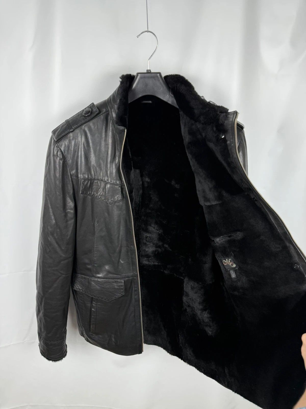 Other Marco Bossi Milano Genuine Leather Shearling Jacket size L Size US L / EU 52-54 / 3 - 9 Thumbnail