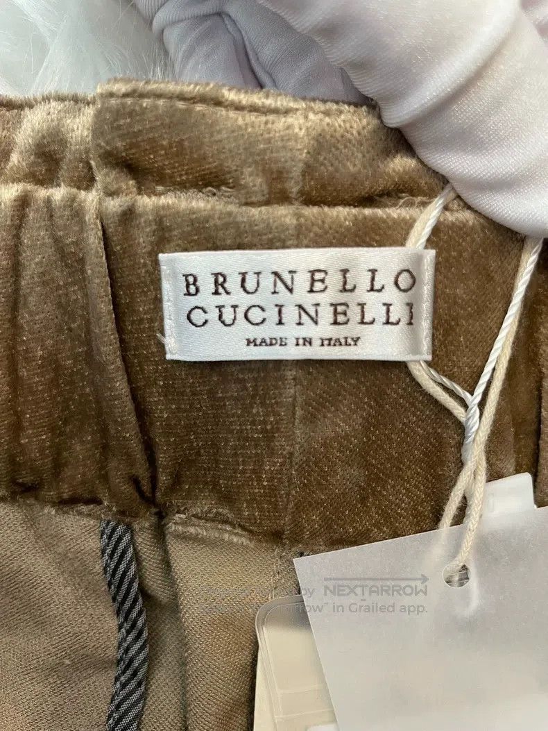 Brunello Cucinelli Brunello Cucinelli Iridescent Velvet Casual Trousers Size 27" / US 4 / IT 40 - 6 Thumbnail