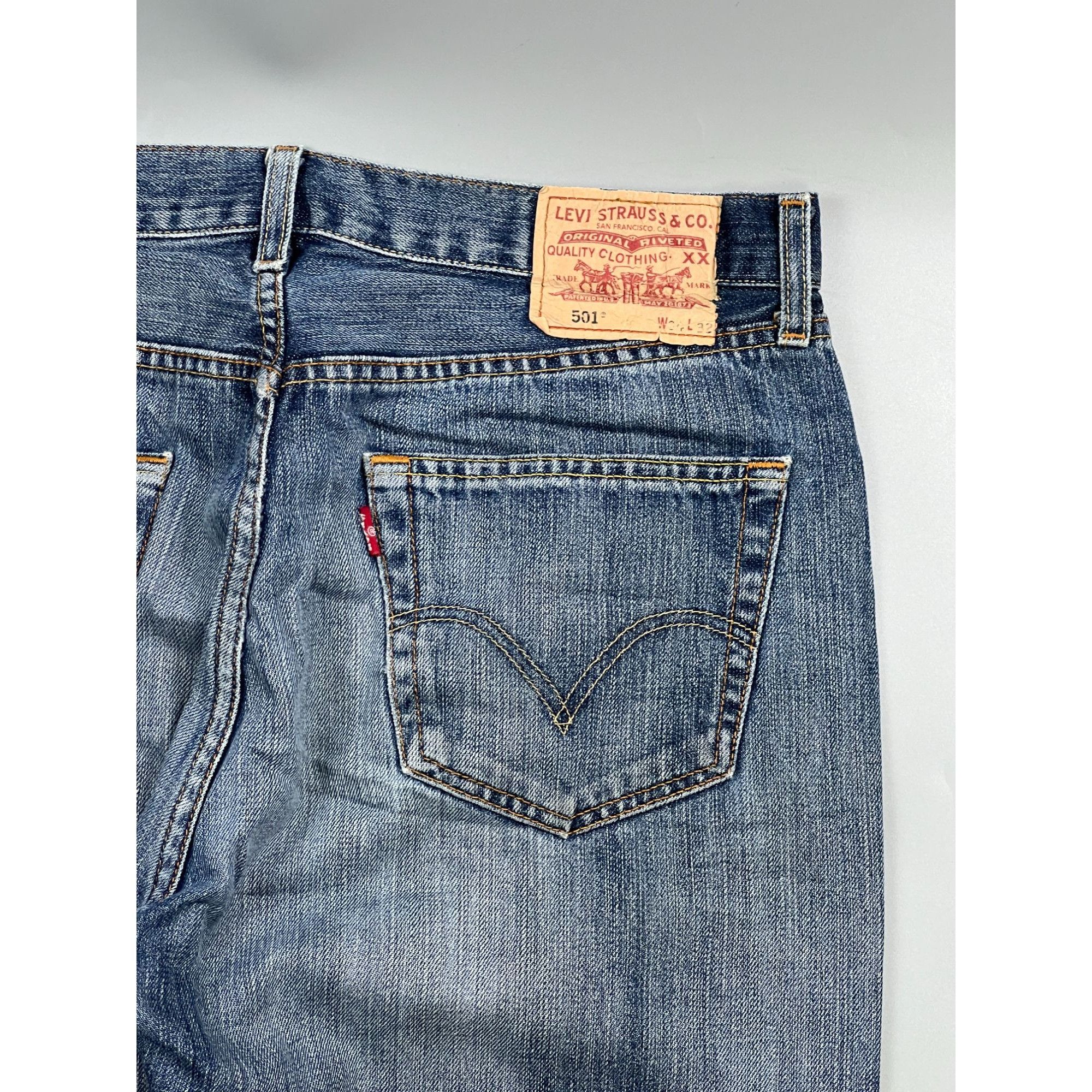 Levi's Levi’s 501 Distressed Denim Jeans Pants (Y0905) Size US 34 / EU 50 - 12 Thumbnail