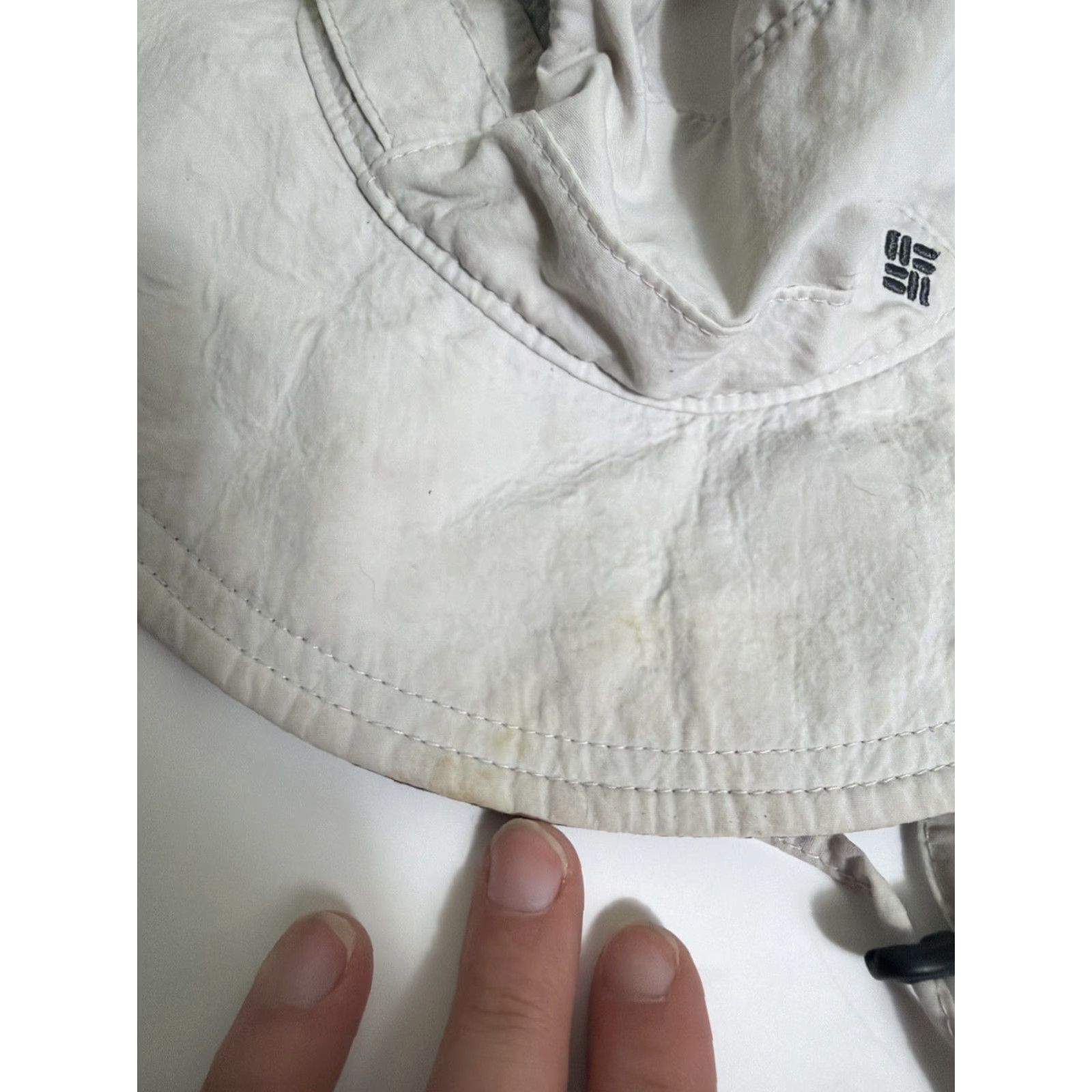 Vintage Columbia Boonie Hat Men M Gray Fisherman Fishing Hiking Strap Small/Medium Size ONE SIZE - 3 Thumbnail