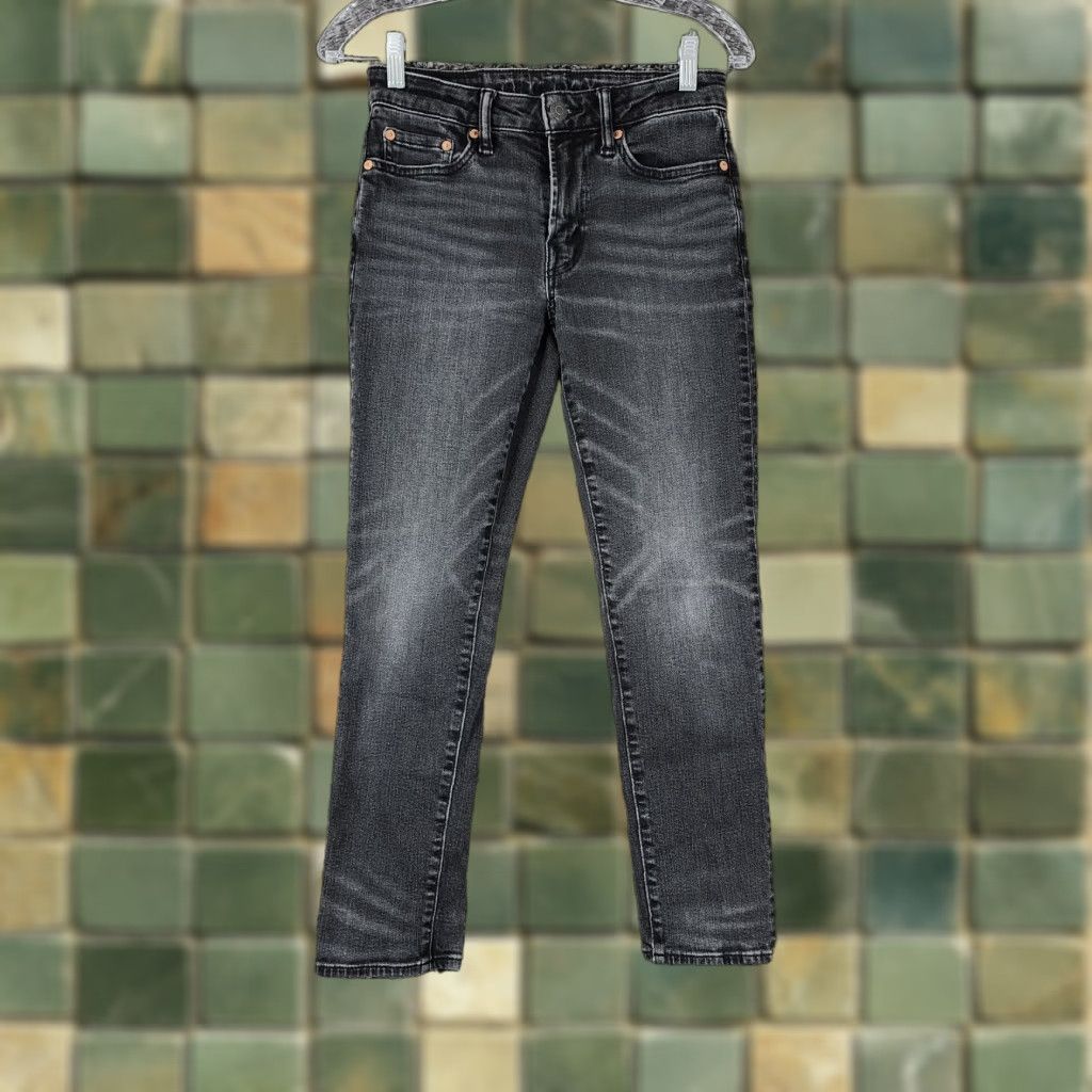 American Eagle Outfitters American Eagle Airflex Jeans Men 26x26 Slim Straight Black Size US 26 / EU 42 - 1 Thumbnail