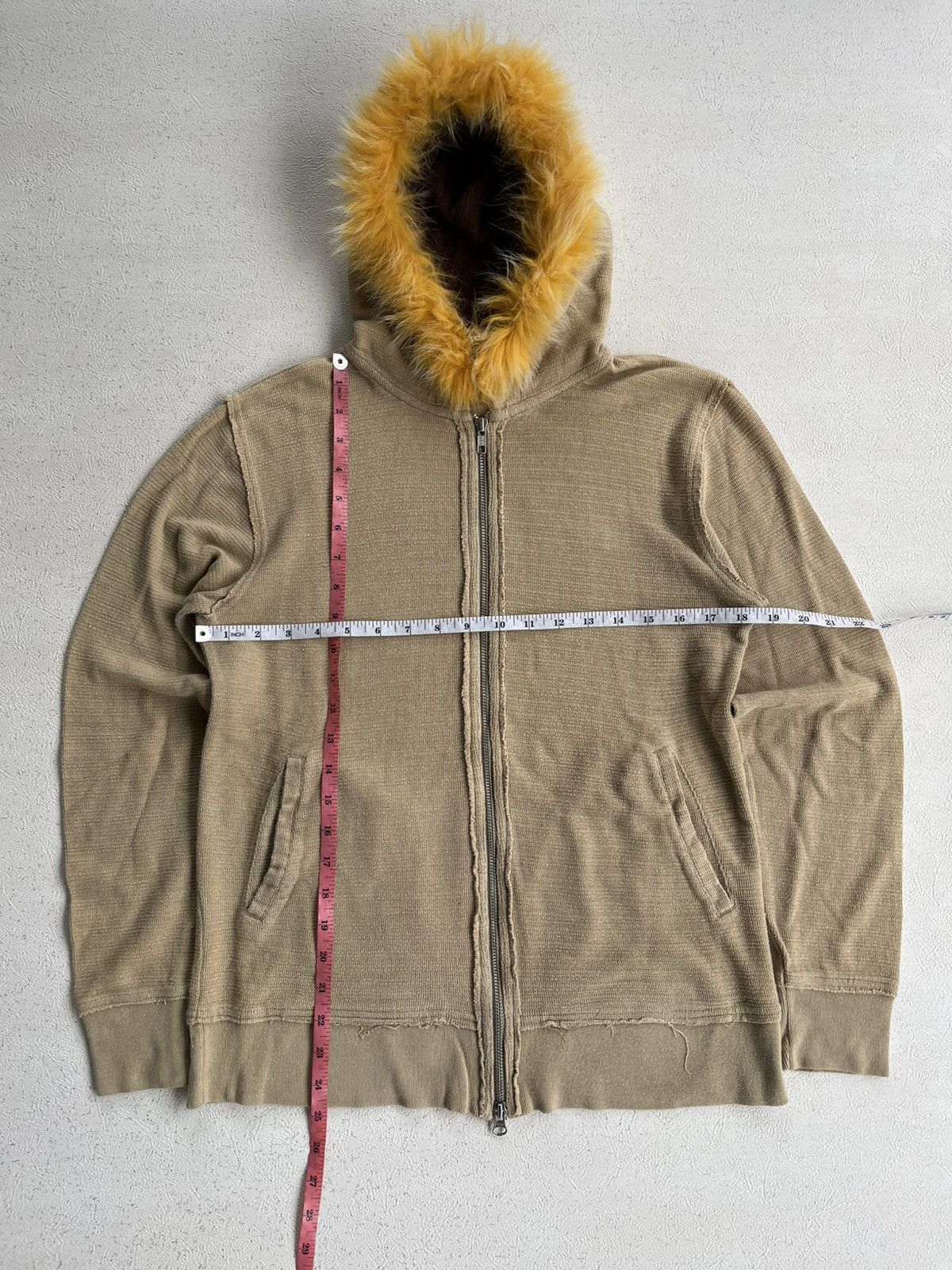 Le Grande Bleu (L.G.B.) Global Work Japan Distressed Fur zip Hoodie LGB if6w9 Style Size US M / EU 48-50 / 2 - 2 Thumbnail
