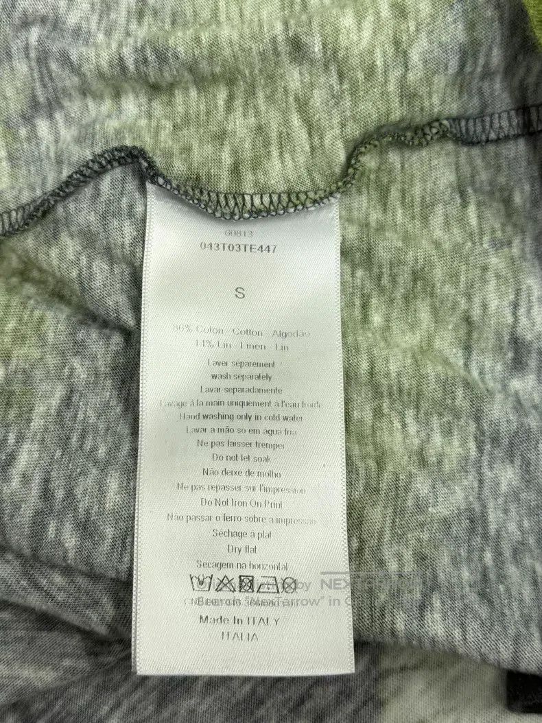 Dior Dior Dark green ink tie-dyed printed short-sleeved T-shirt Size S / US 4 / IT 40 - 5 Thumbnail