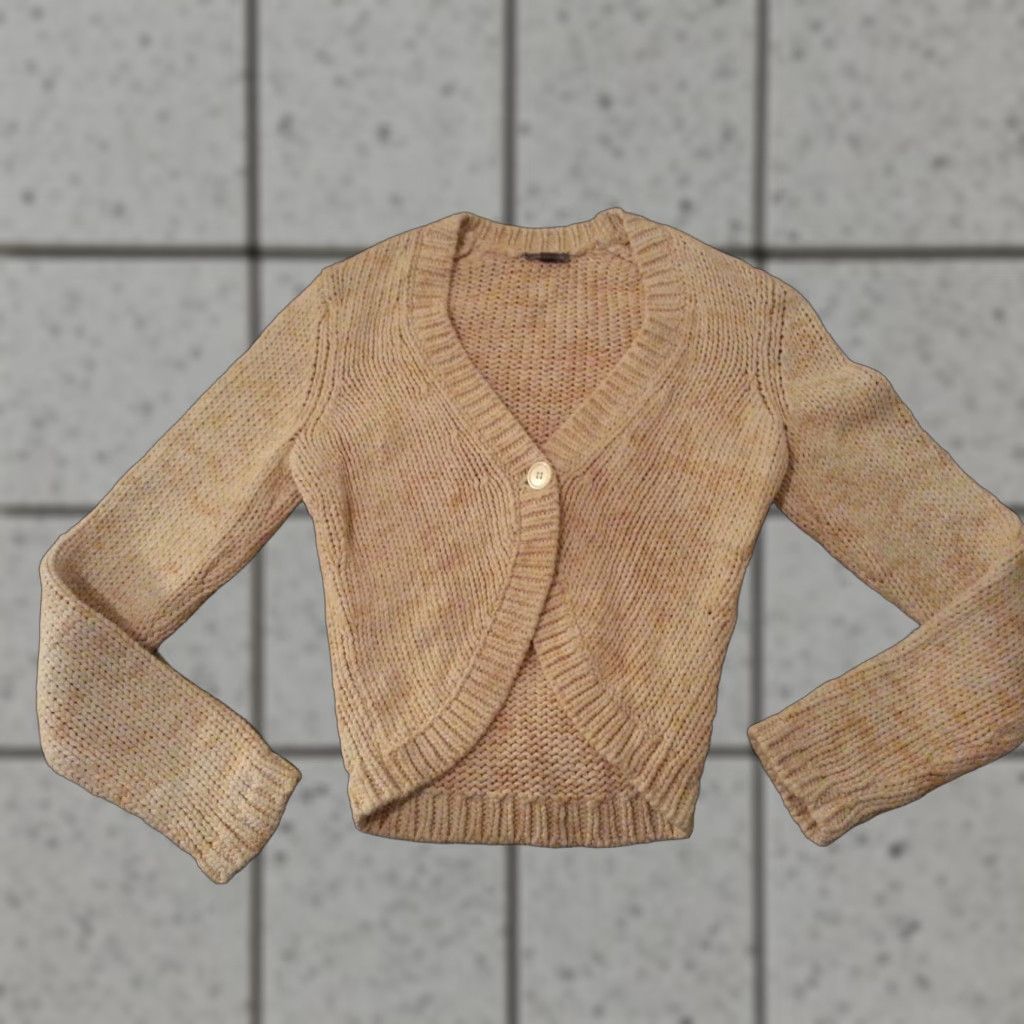 Ann Taylor VINTAGE? (No) Ann Taylor Womens Cardigan Sweater Jacket XS Cotton Beige Slim? Size XS / US 0-2 / IT 36-38 - 1 Thumbnail