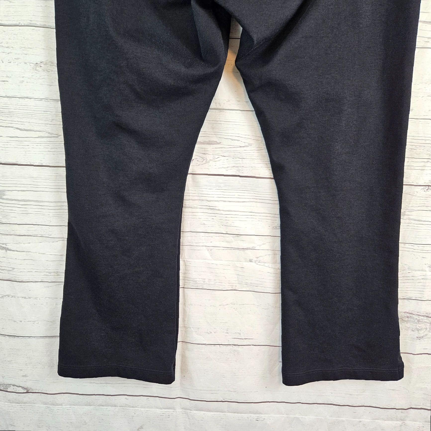 Vintage American Giant Womens Cropped Pants Sz 16 Black Mid Rise Pull On Size 38" / US 16 / IT 52 - 5 Thumbnail