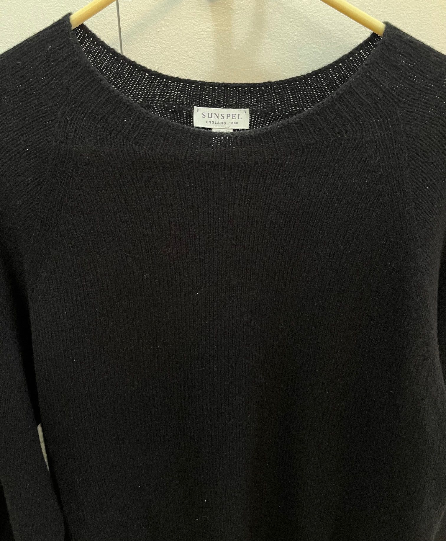Sunspel Sunspel Lambswool Crew Neck Sweater Size US M / EU 48-50 / 2 - 2 Thumbnail